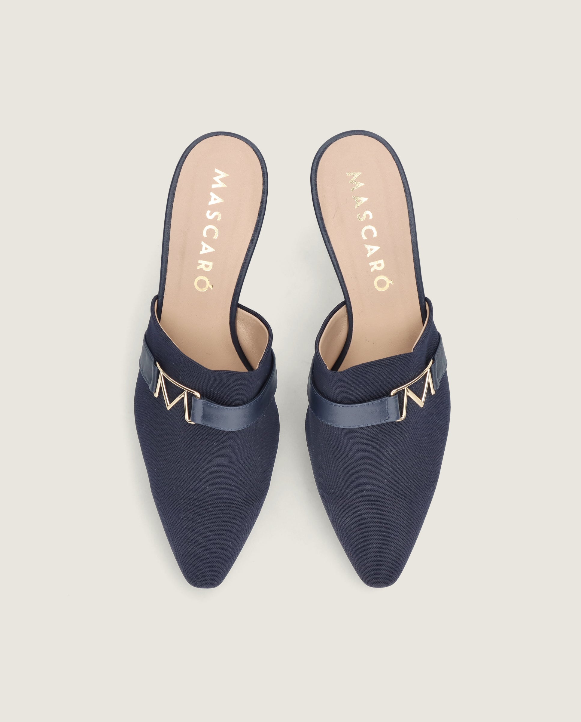 Mules Greta Azules Tejidos