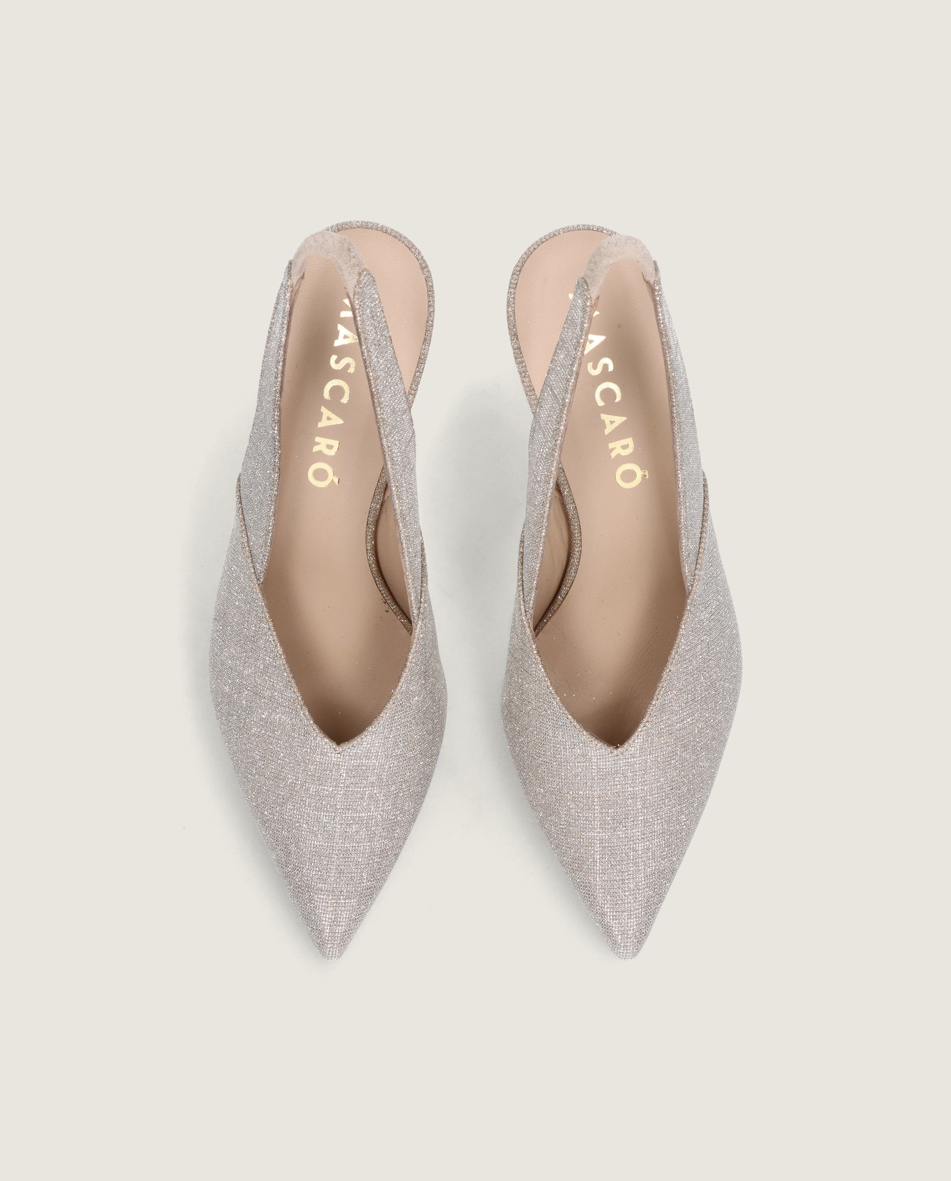 Vista alternativa de Salon Phoebe Plateados Tejidos metalizados por Mascaro