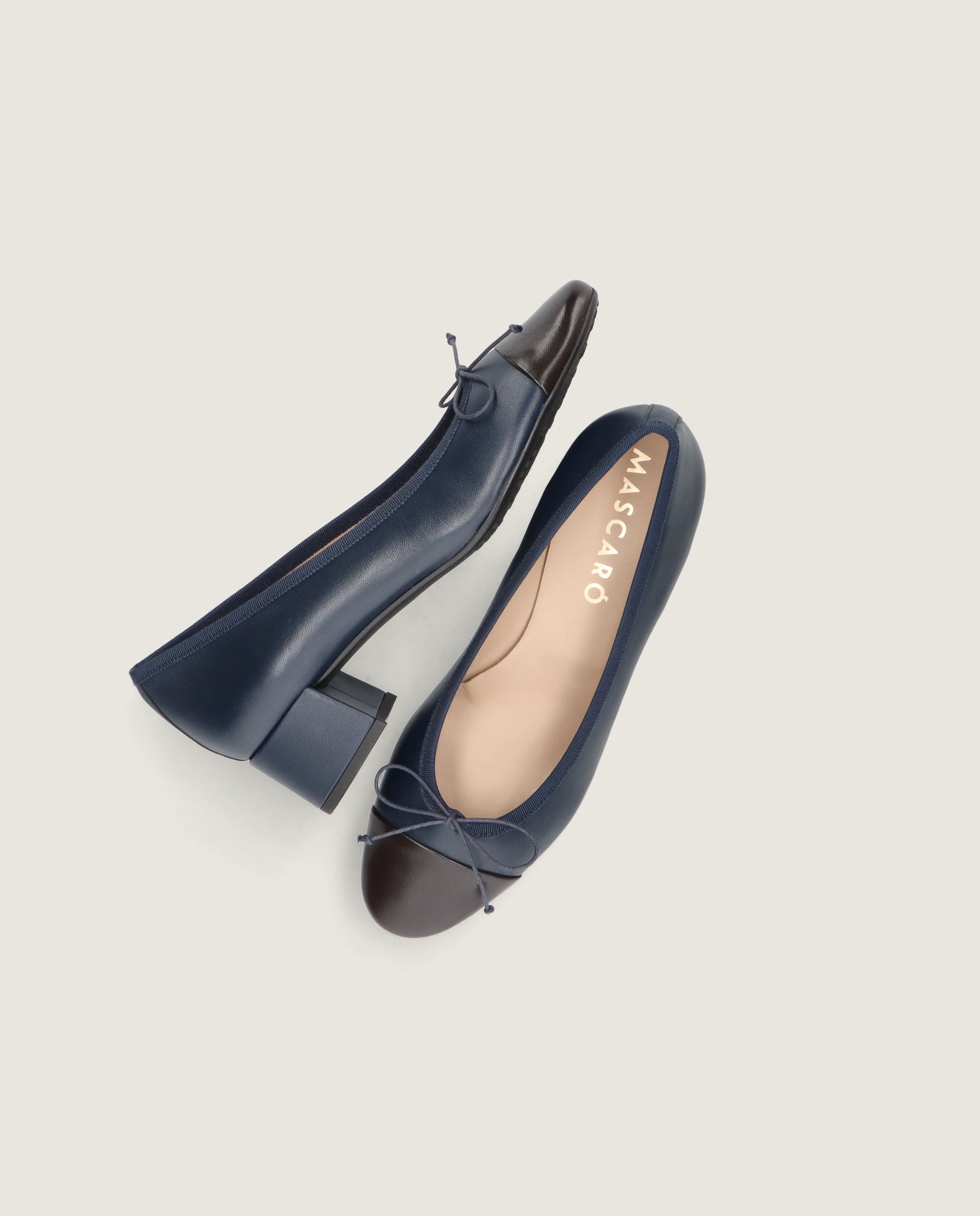 Luisa Blue Leather Pumps