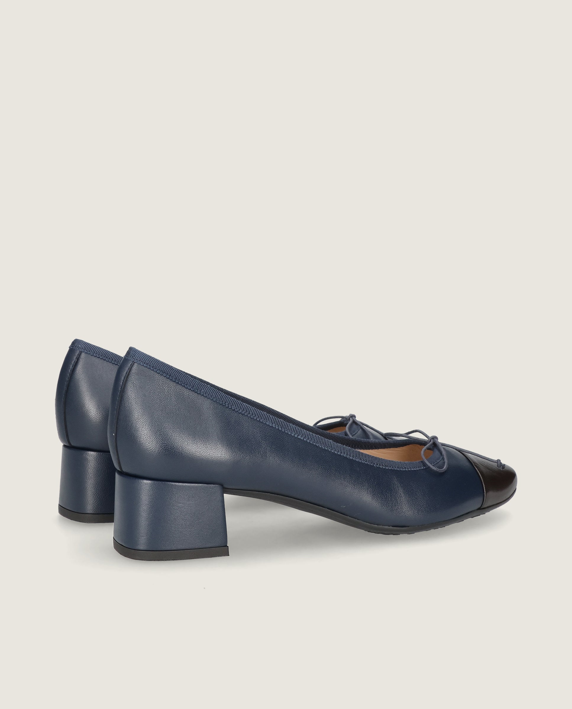 Luisa Blue Leather Pumps