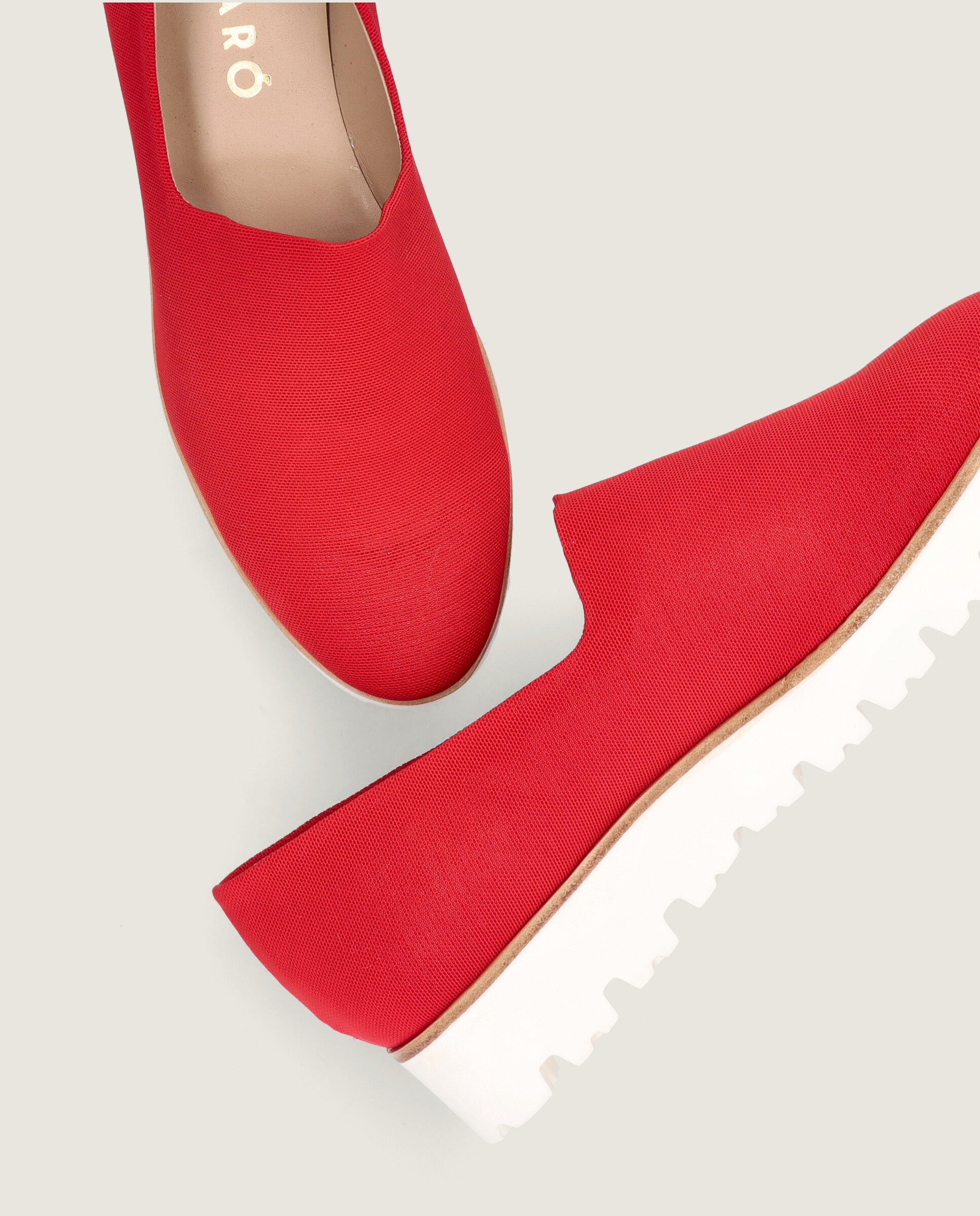 Loafers Charlize Rojos Tejidos