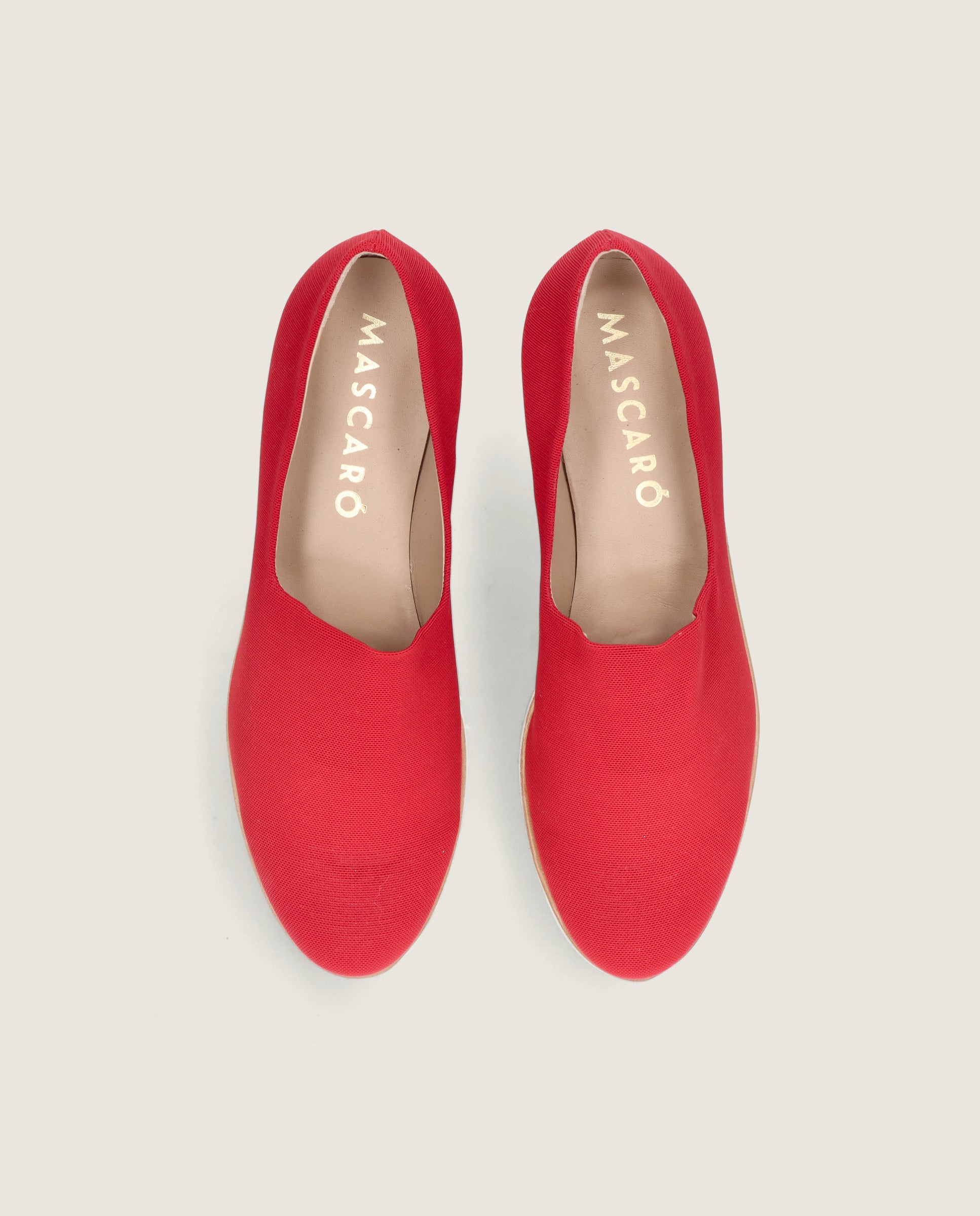 Vista alternativa de Loafers Charlize Rojos Tejidos por Mascaro