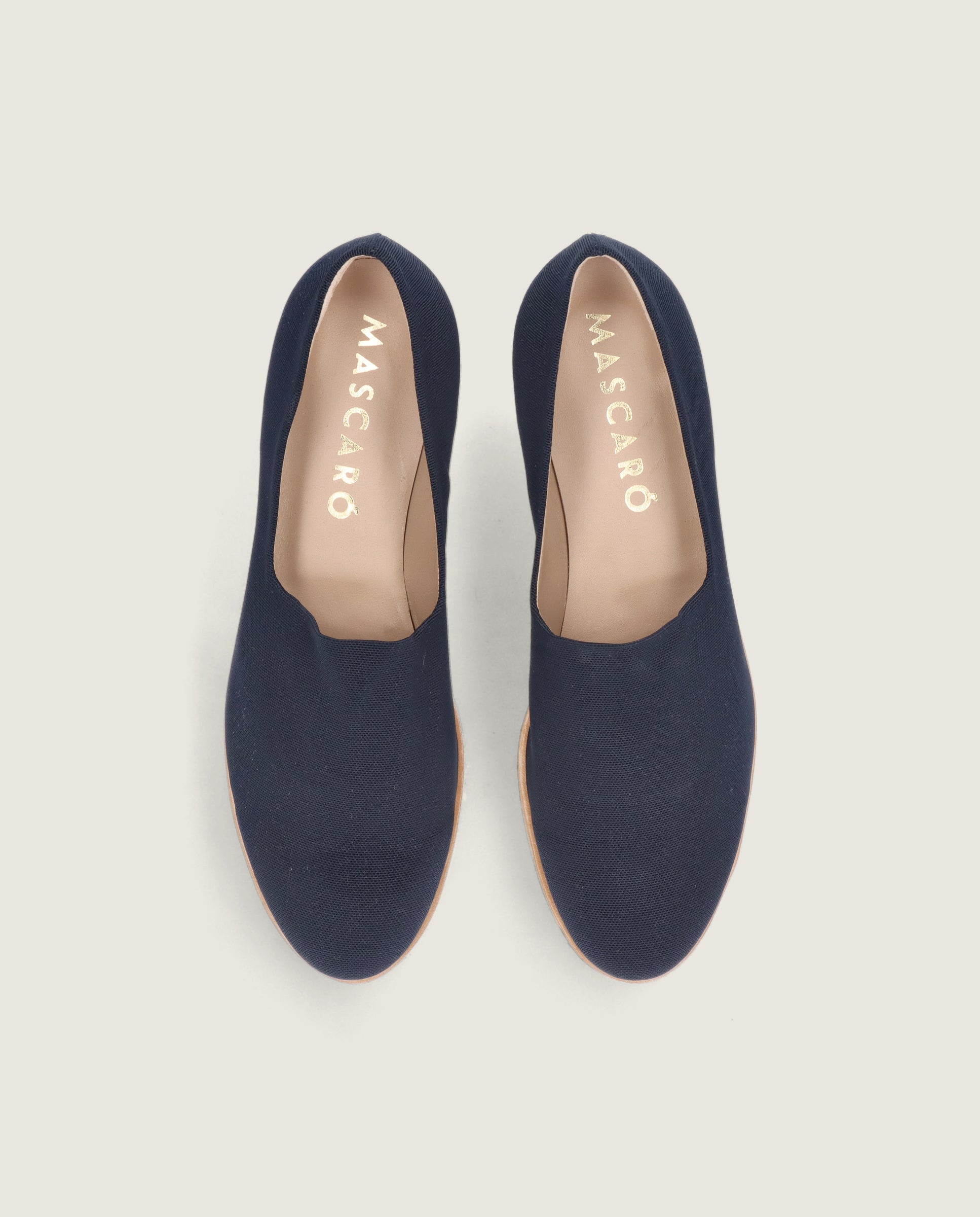 Vue alternative de Mocassins tissés bleus Charlize par Mascaro