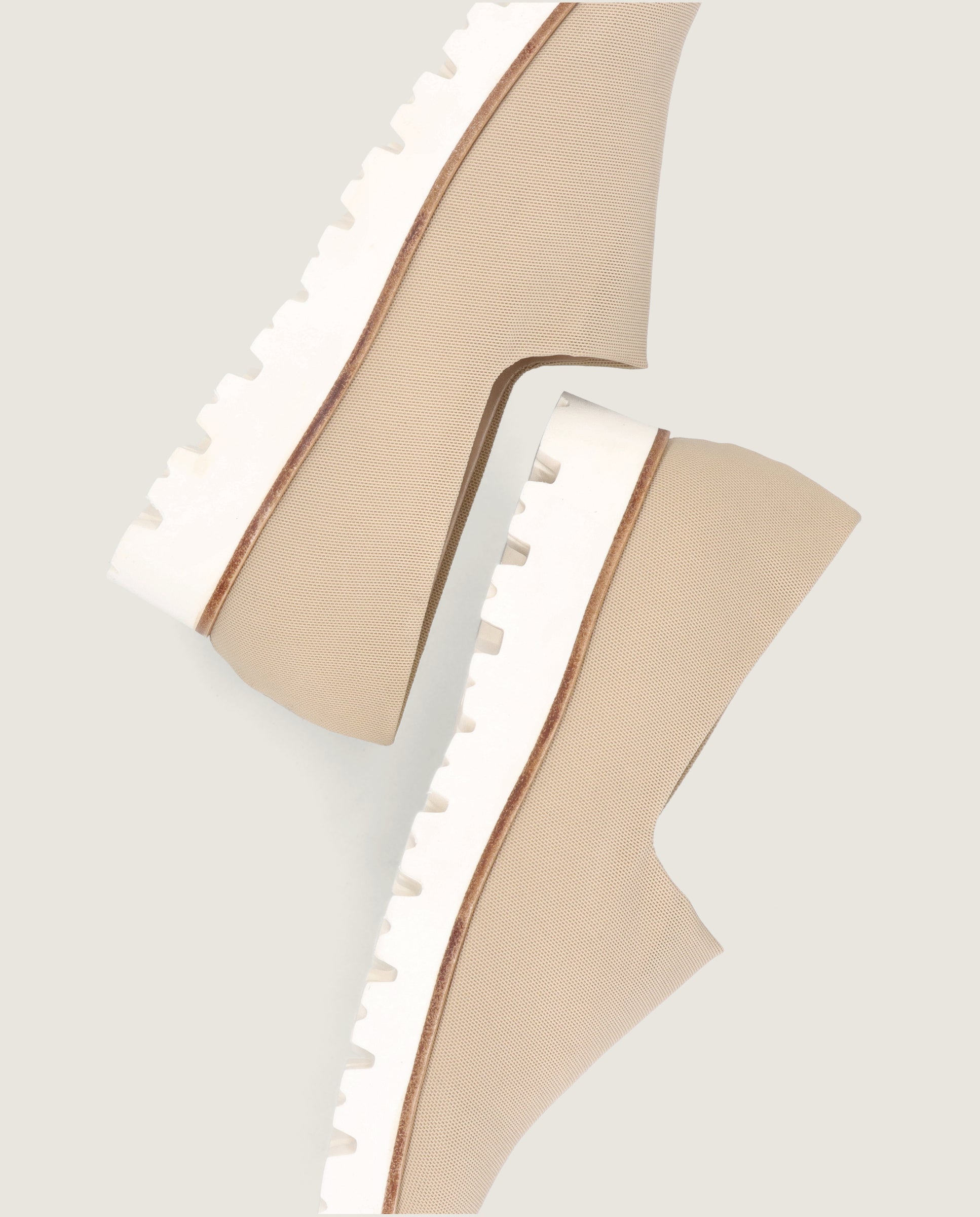 Charlize Beige Woven Loafers