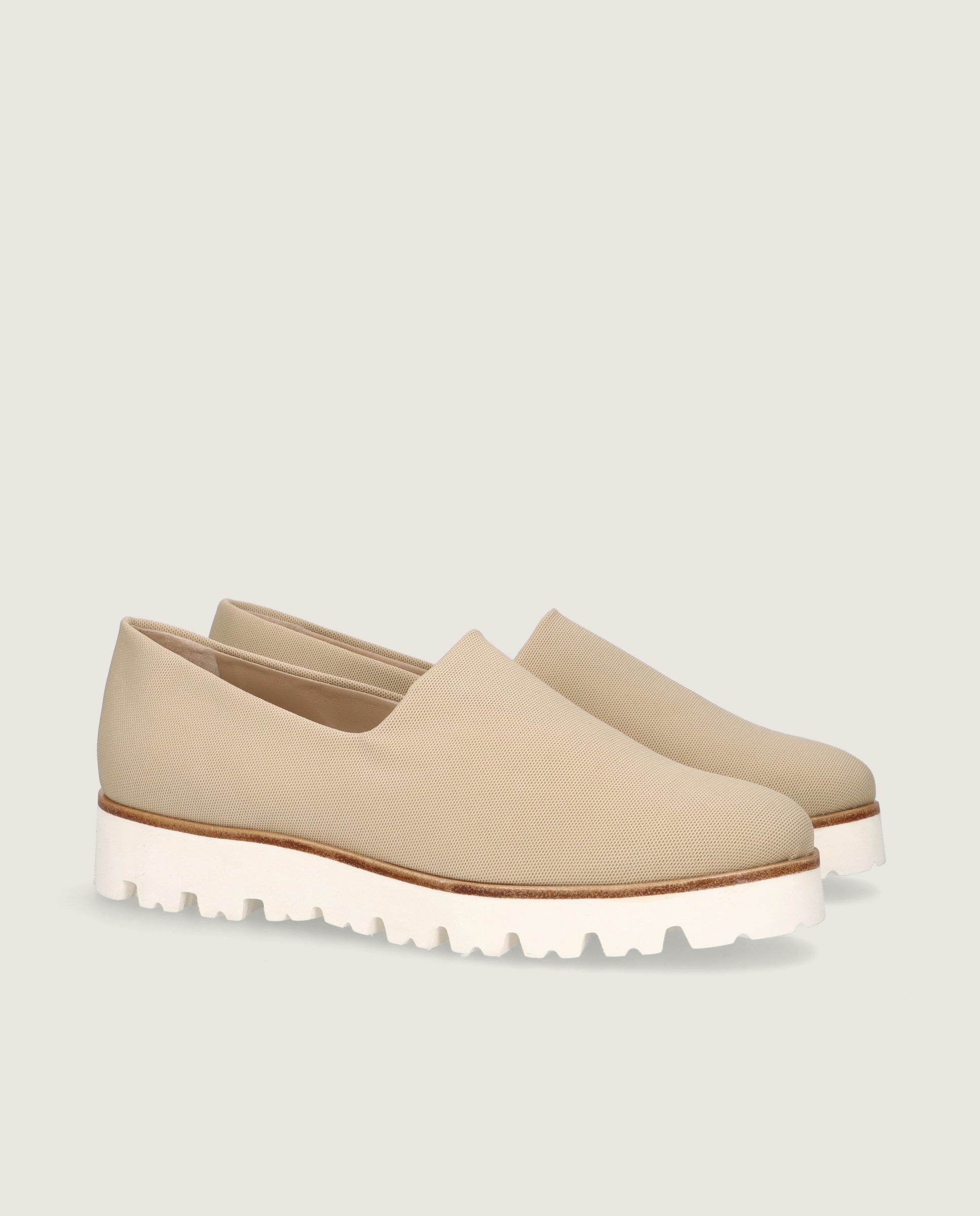 Loafers Charlize Beiges Tejidos