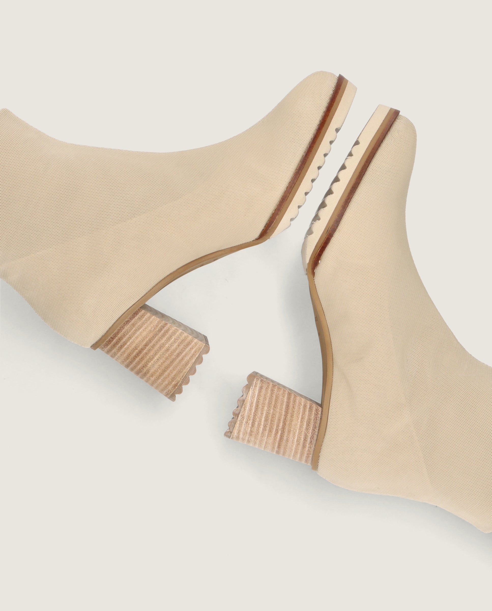 Botines Julie Beiges Tejidos