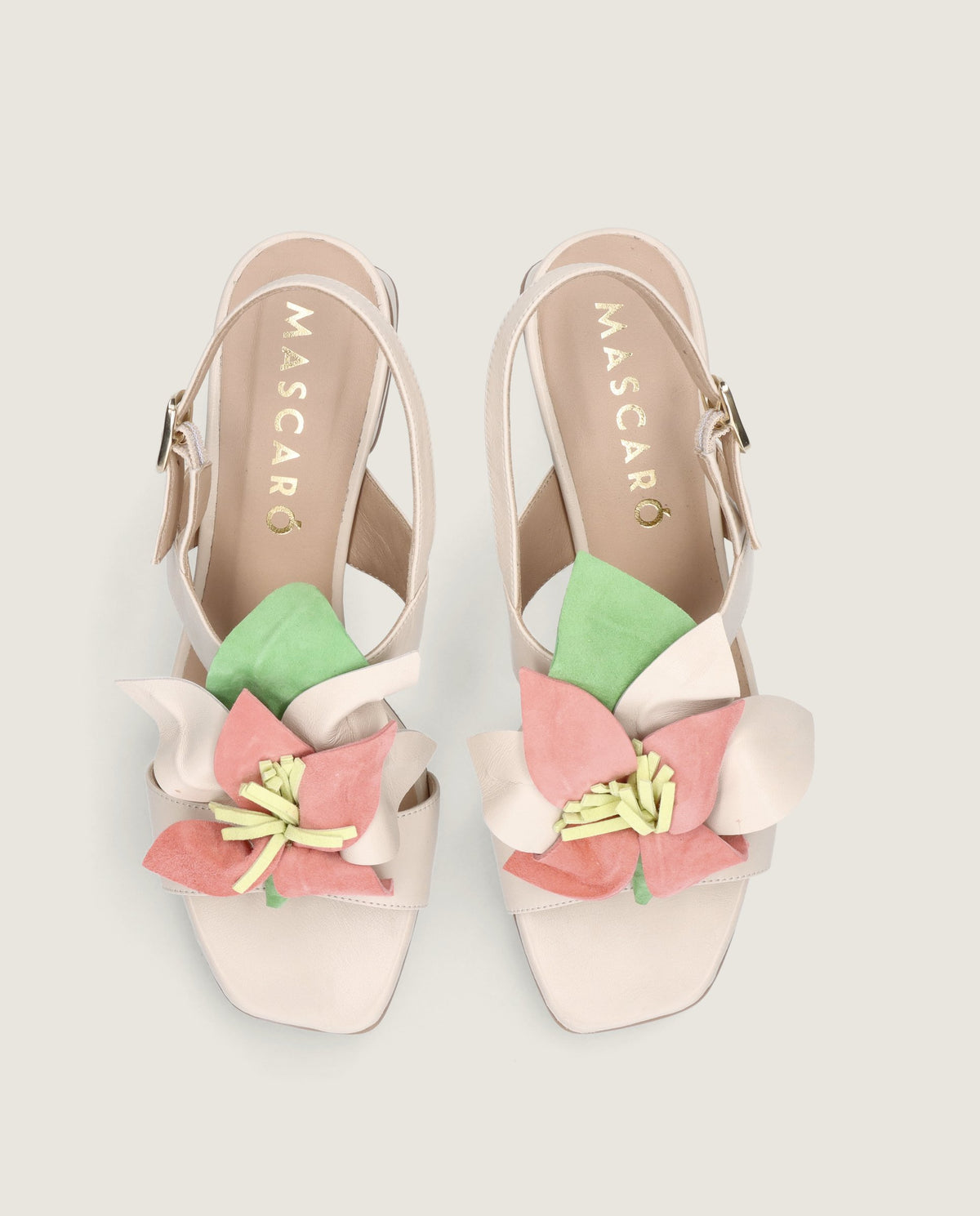 Sandalias Cannes Blancos Piel
