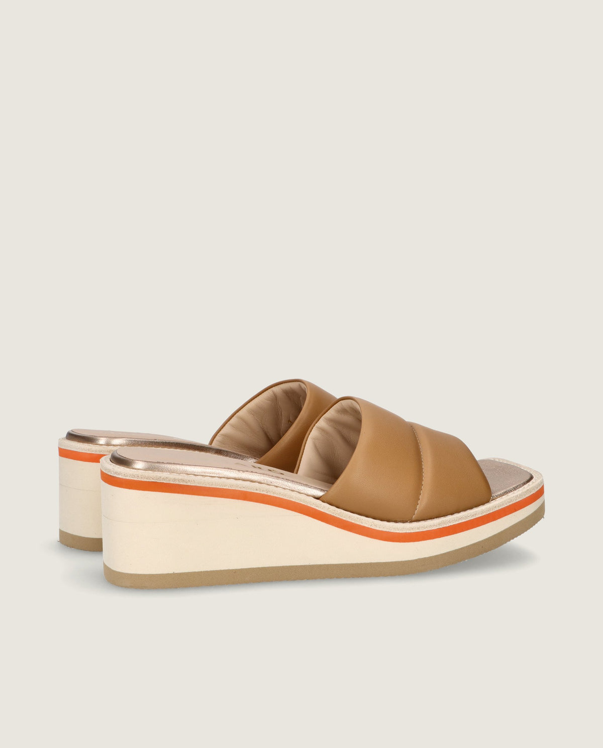 Ariana Brown Leather Sandals