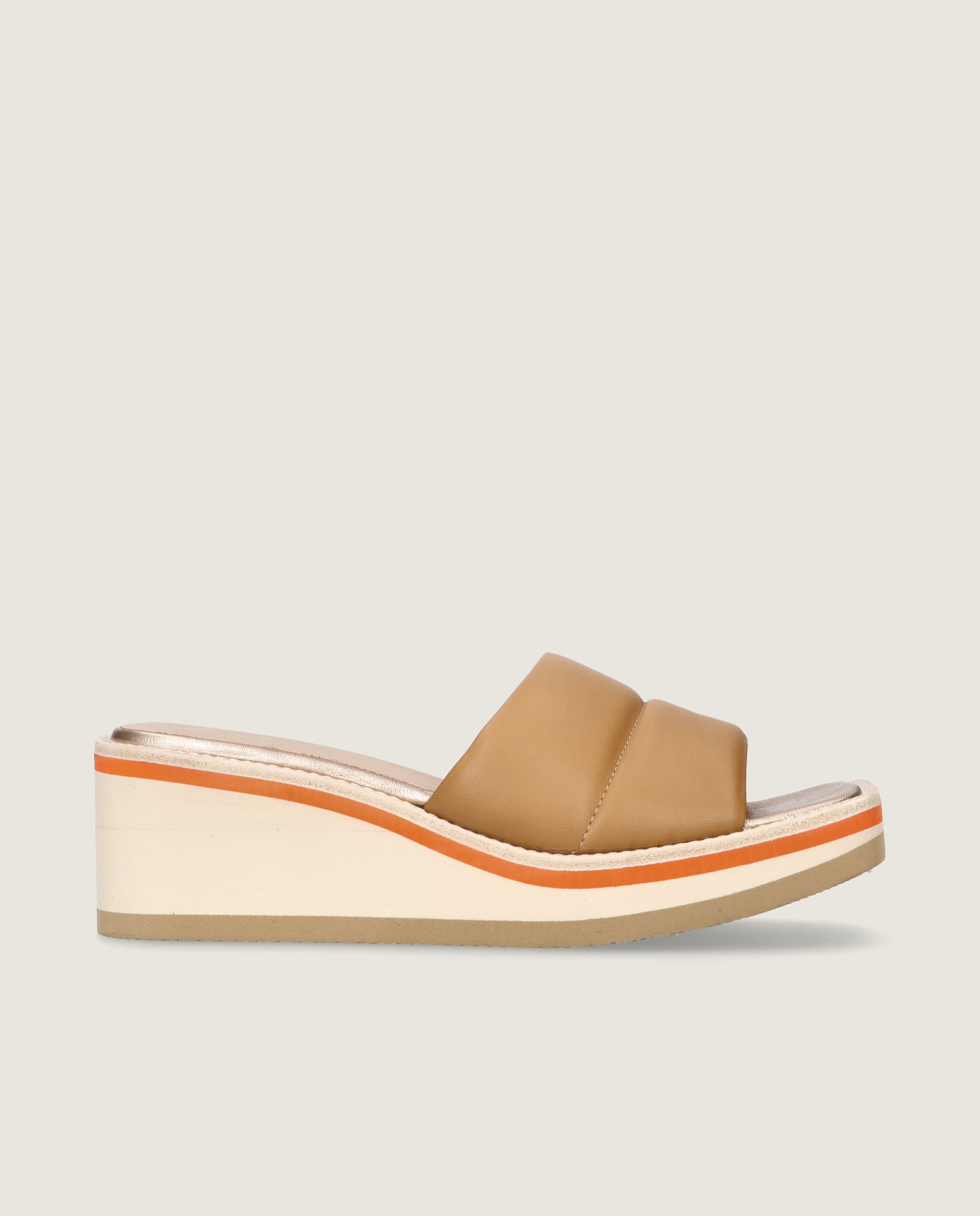 Ariana Brown Leather Sandals