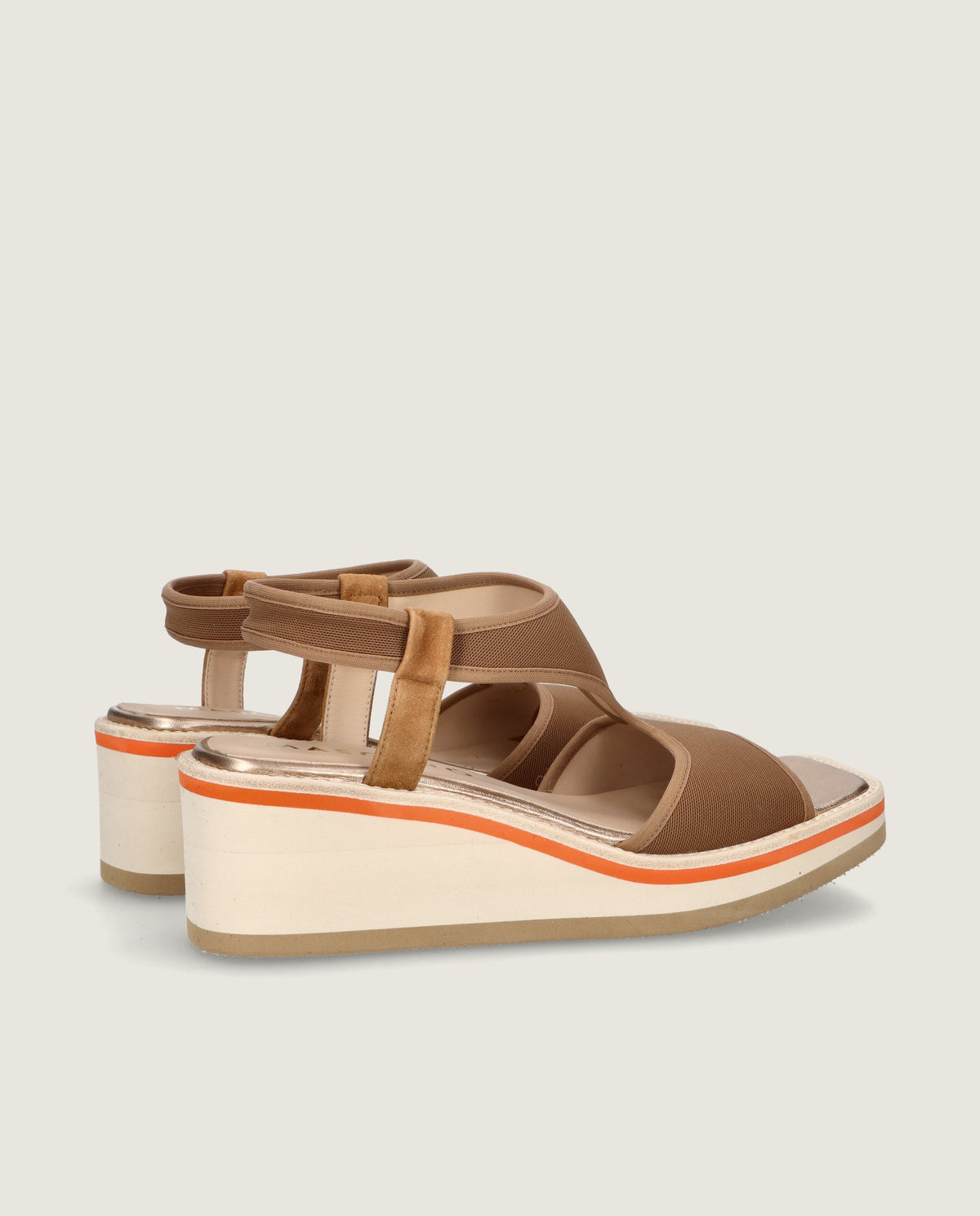 Ariana Brown Woven Sandals
