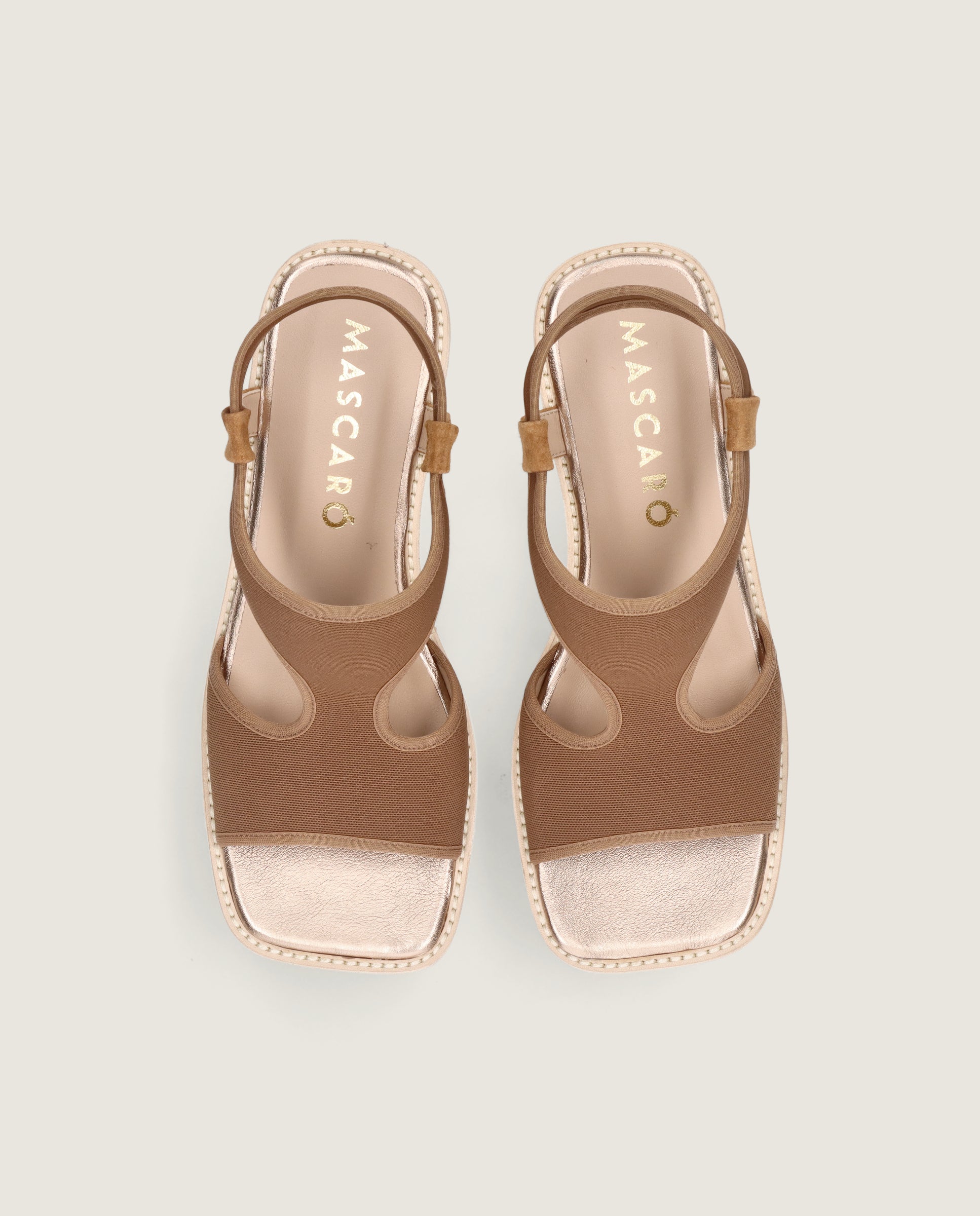 Vista alternativa de Sandalias Ariana Marrones Tejidos por Mascaro