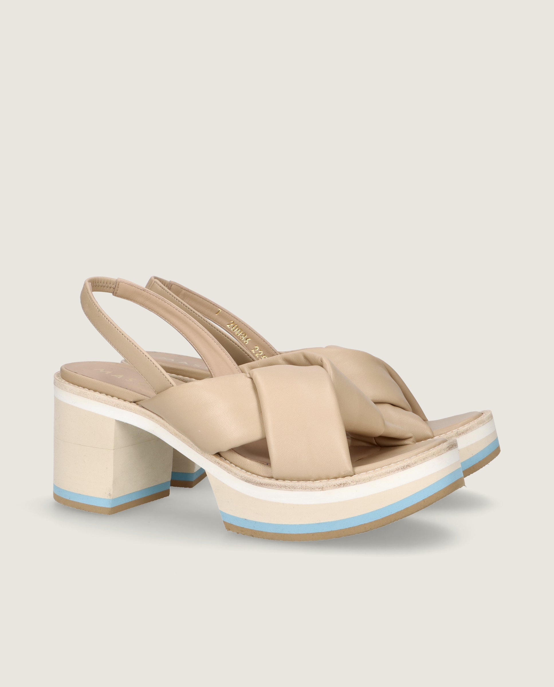 Imagen de Sandalias Corfu Beiges Piel por Mascaro