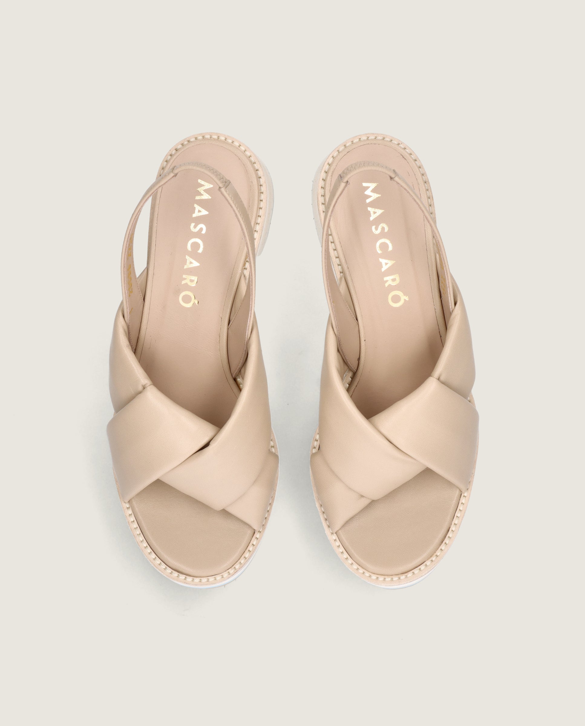 Sandalias Corfu Beiges Piel