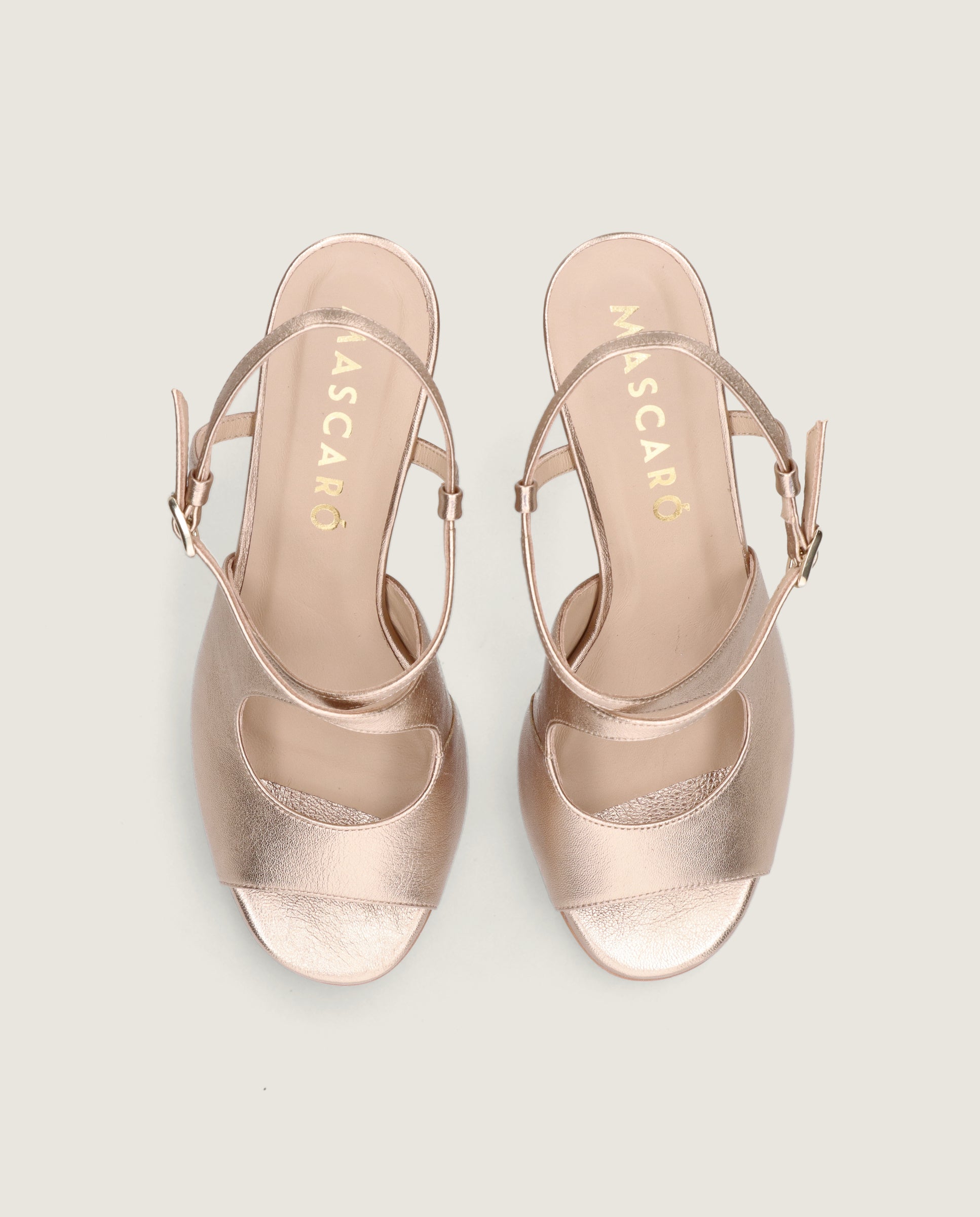 Maria Gold Sandals Metallic Leathers