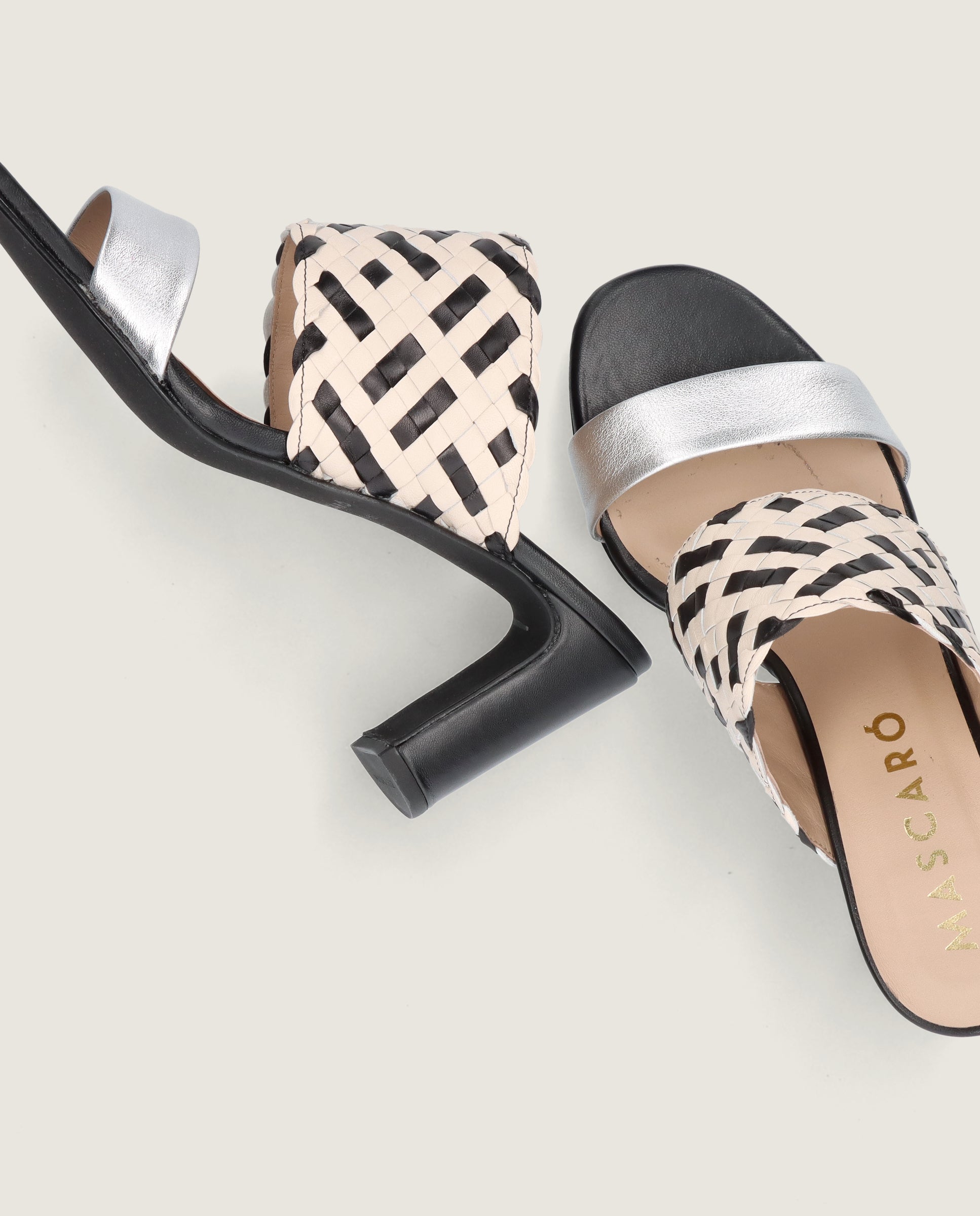 Sandalias Maria Negros Piel