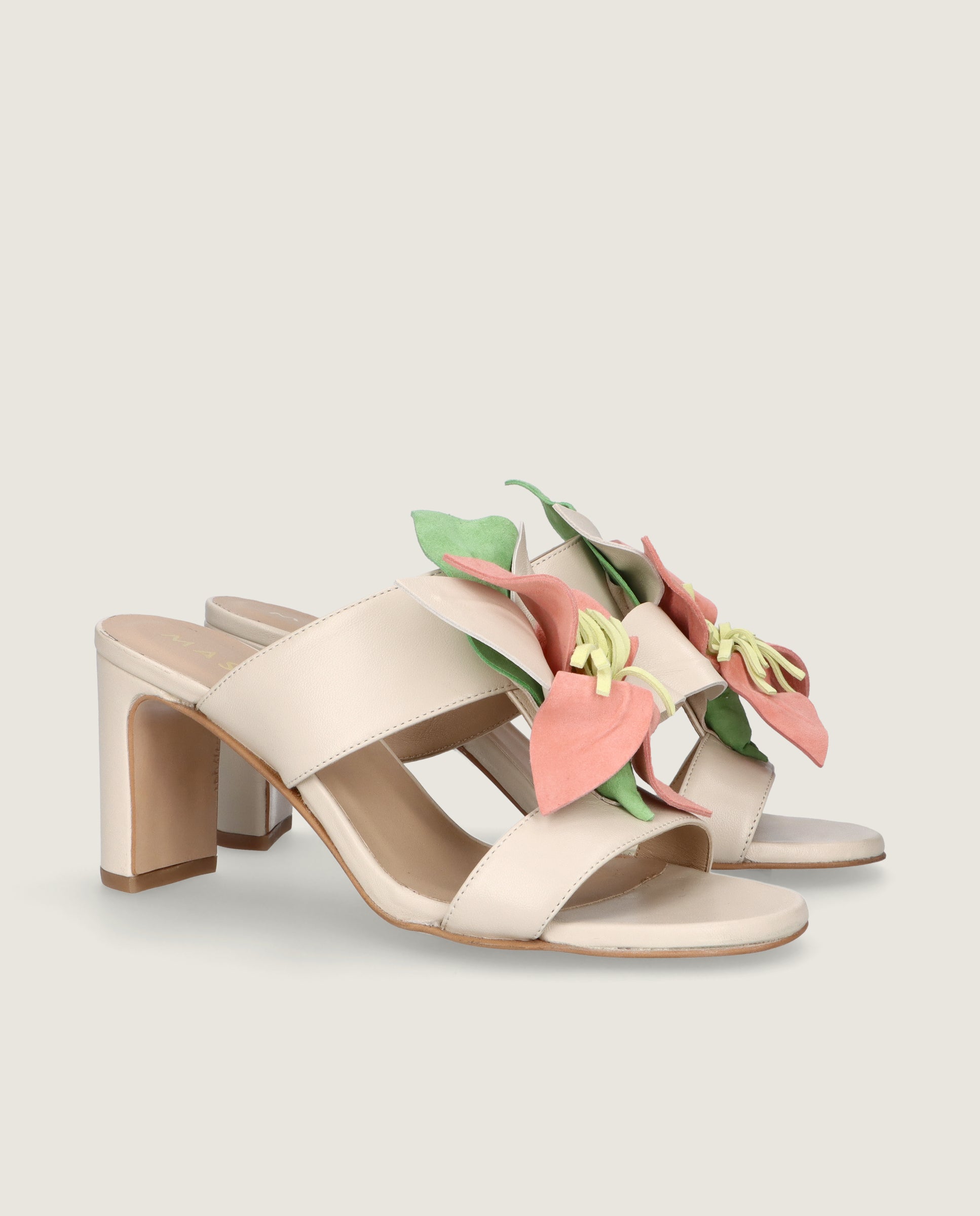 Sandalias Maria Blancos Piel