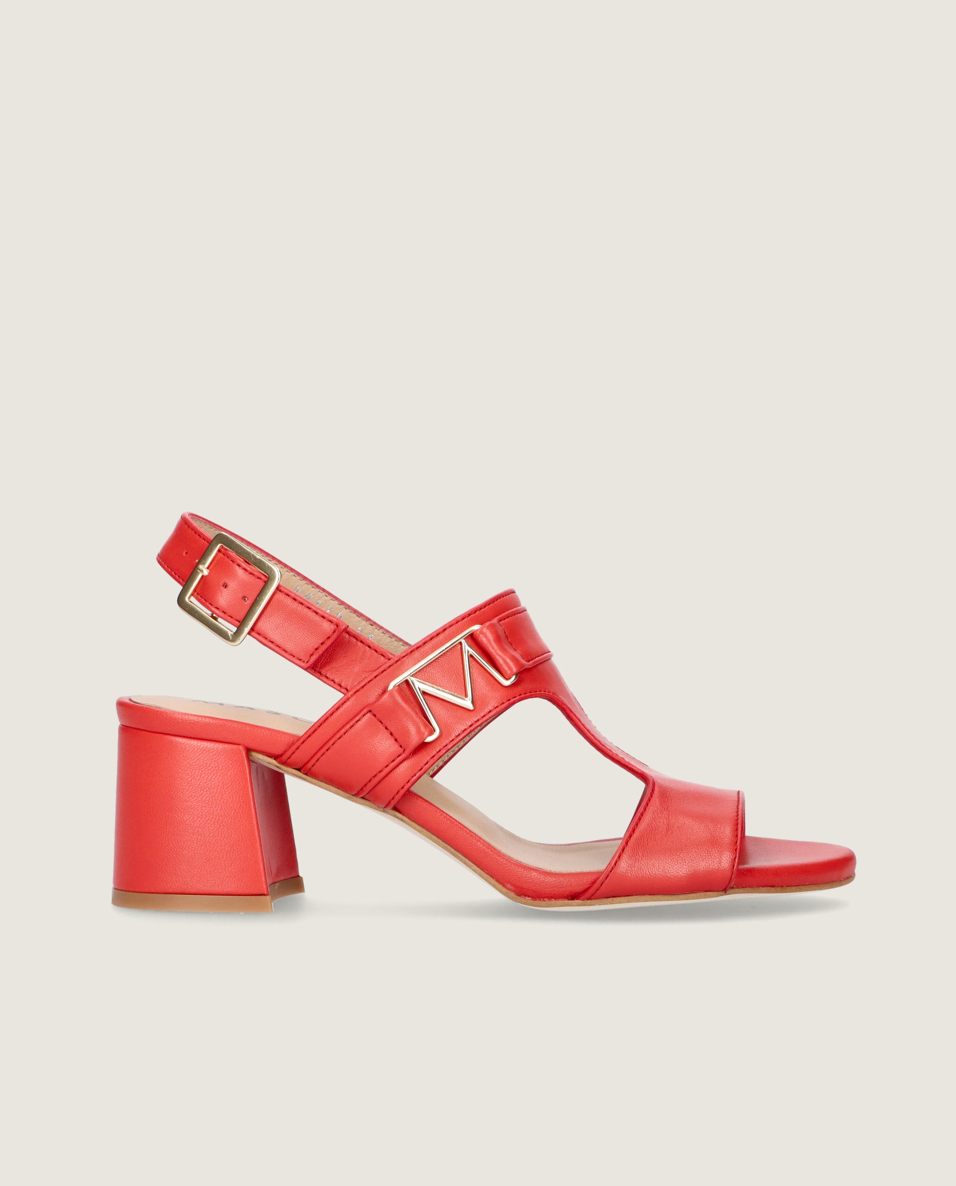 Sandalias Yolanda Rojos Piel