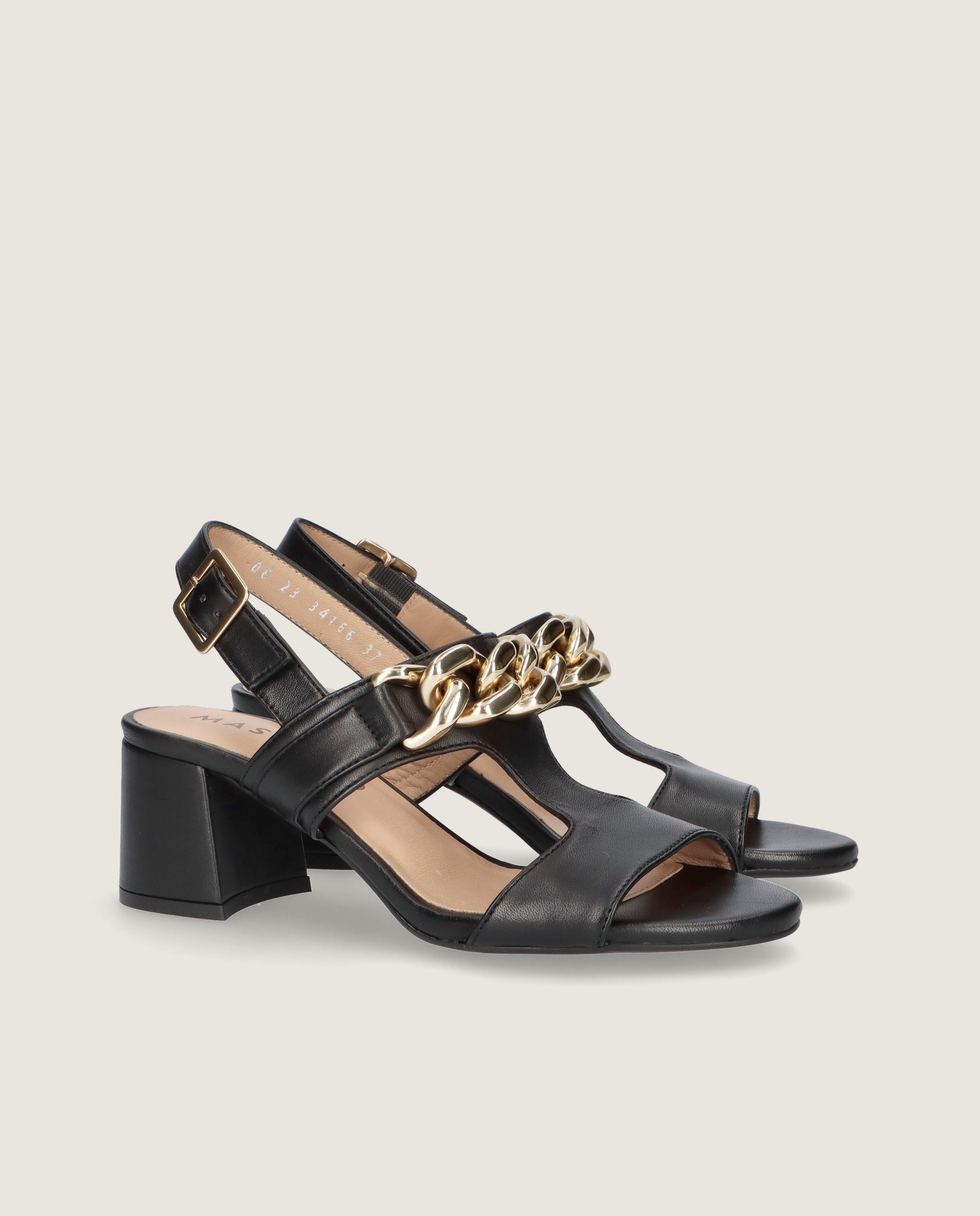 Sandalias Yolanda Negros Piel