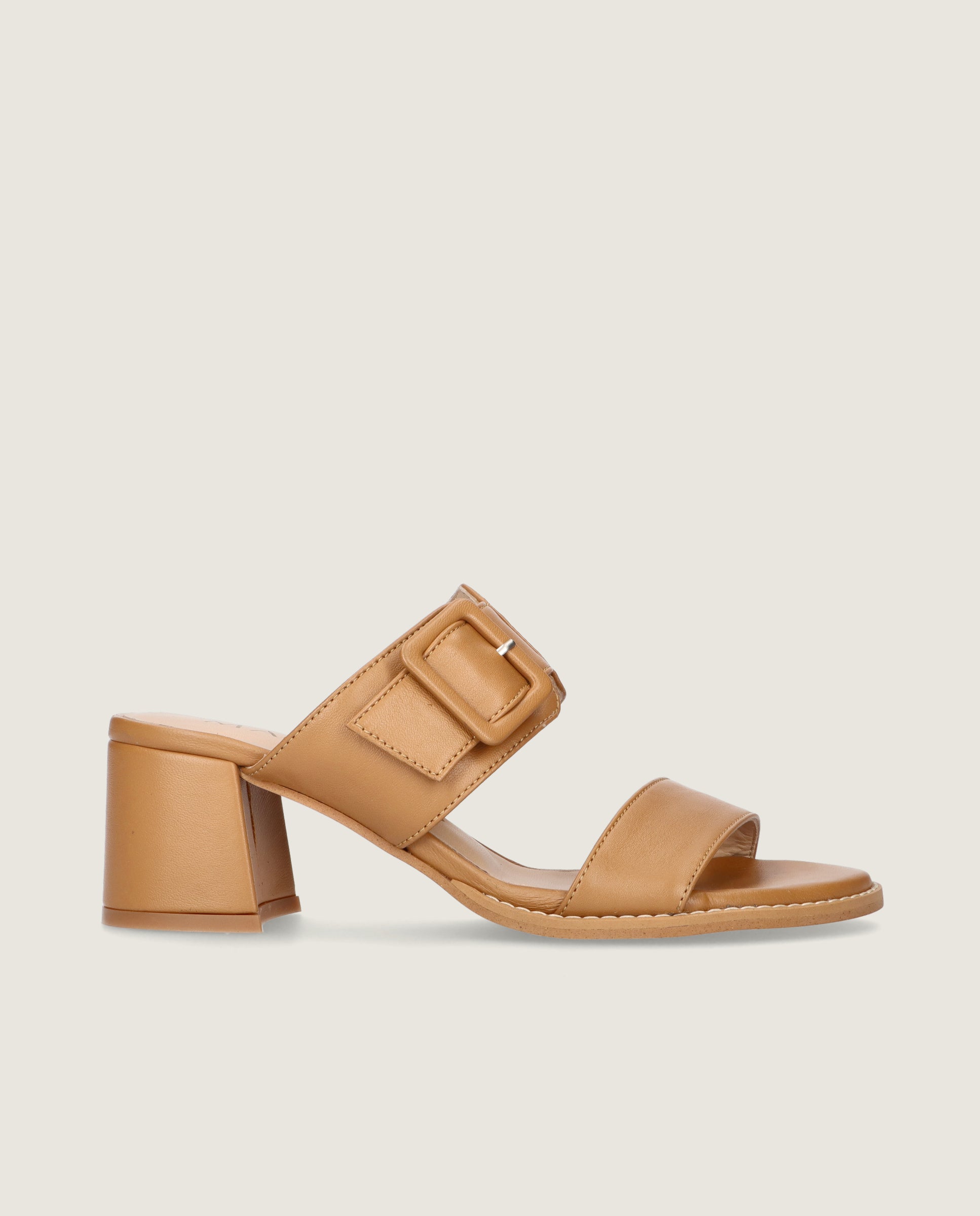 Yolanda Brown Leather Sandals