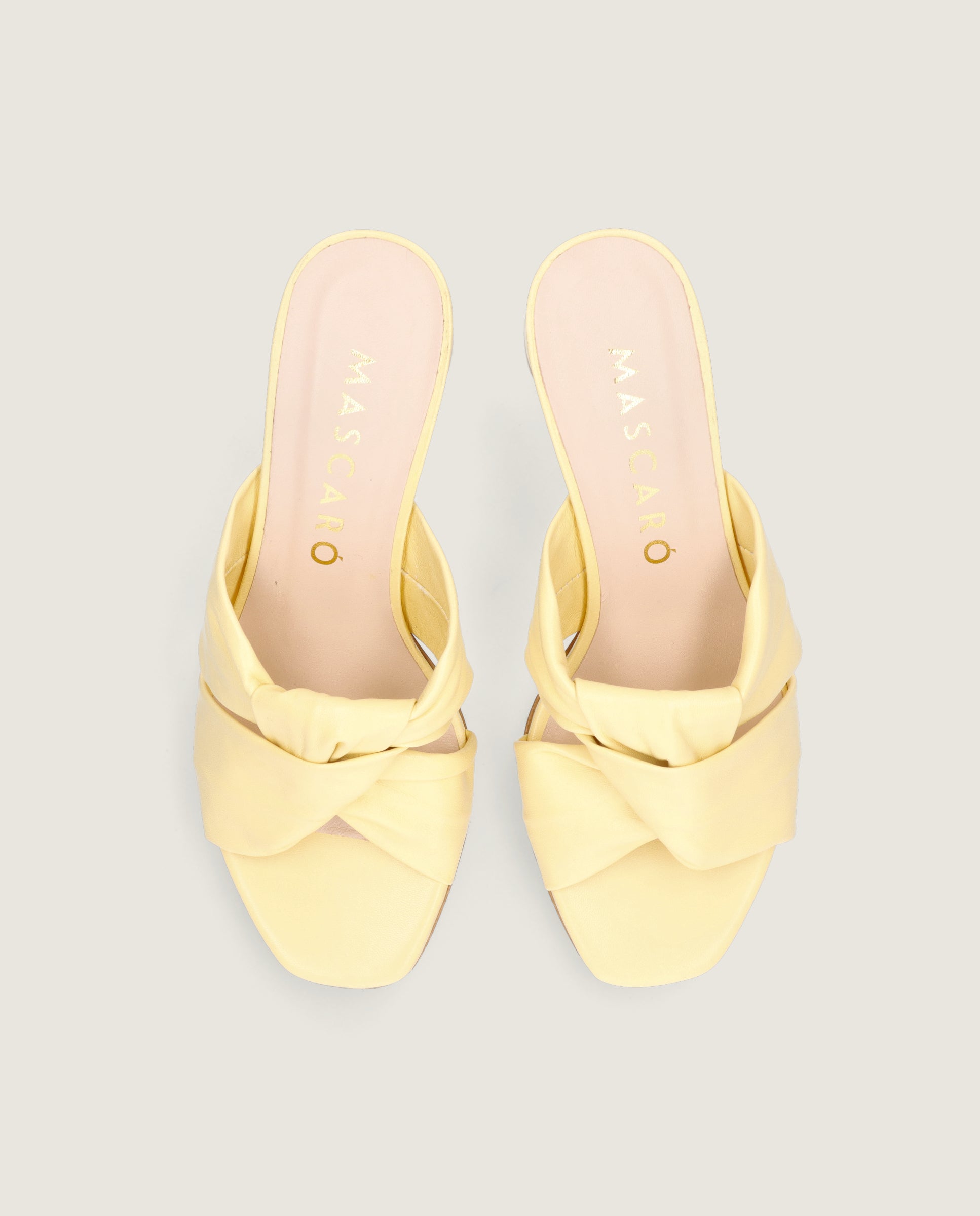 Susan Yellow Leather Sandals