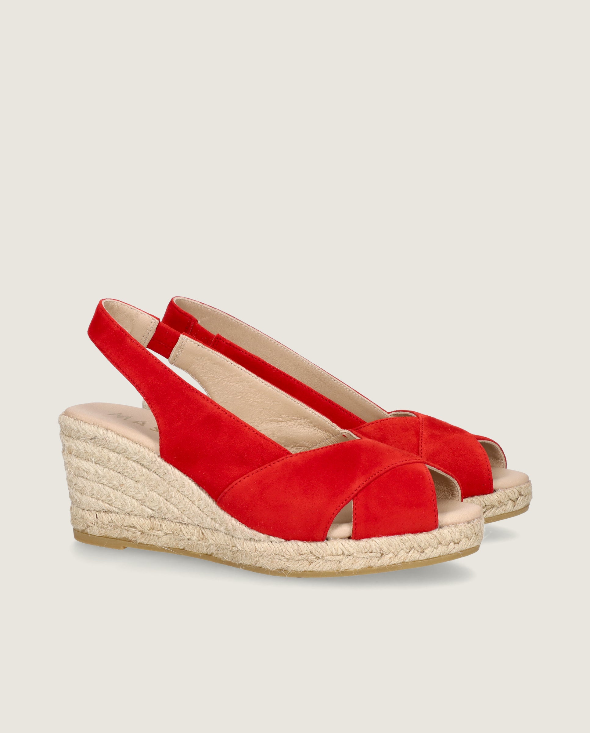 Imagen de Alpargatas Esparto Vivinne Rojos Ante por Mascaro