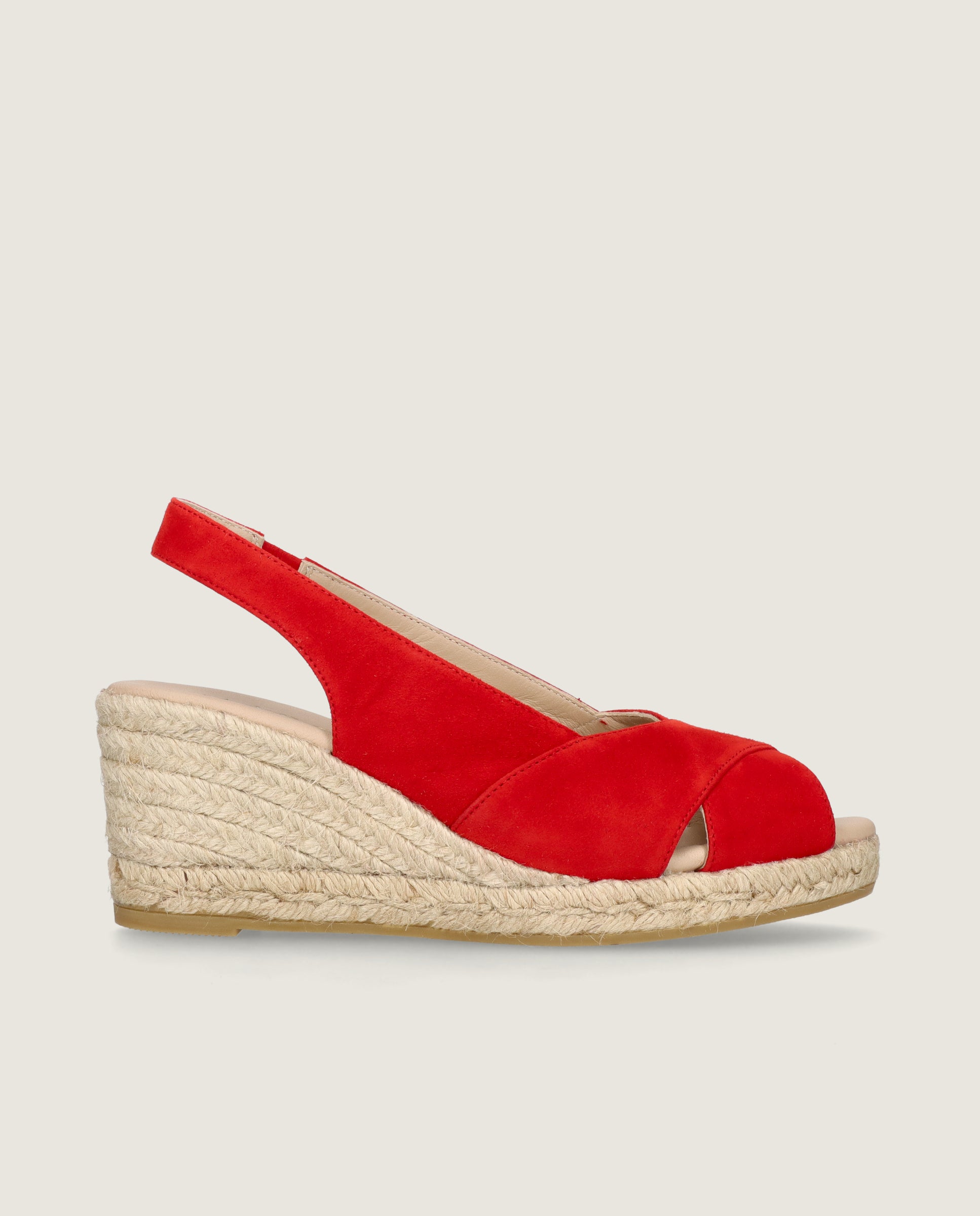 Alpargatas Esparto Vivinne Rojos Ante