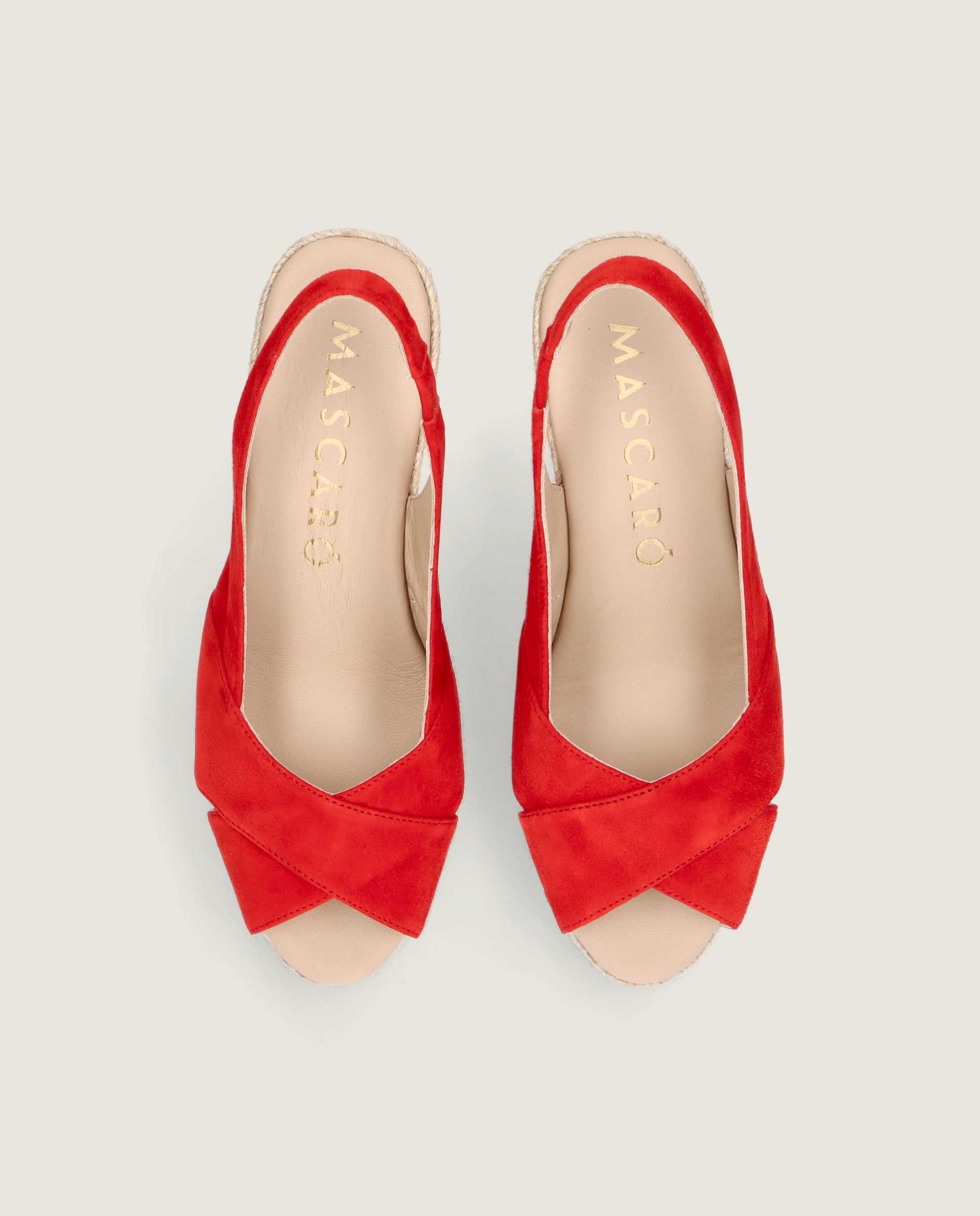 Alpargatas Esparto Vivinne Rojos Ante