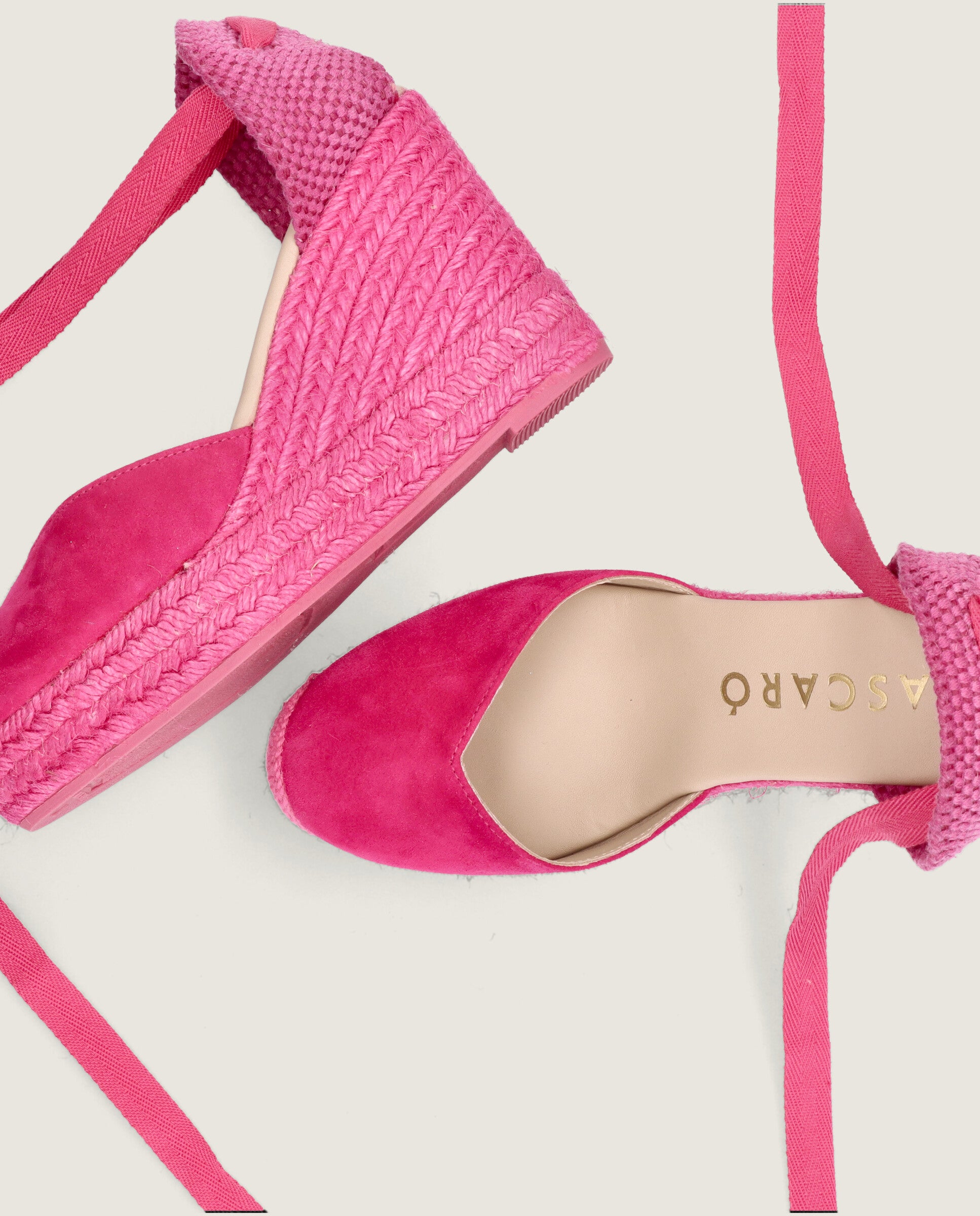 Espadrilles Esparto Dolly Rosa Wildleder