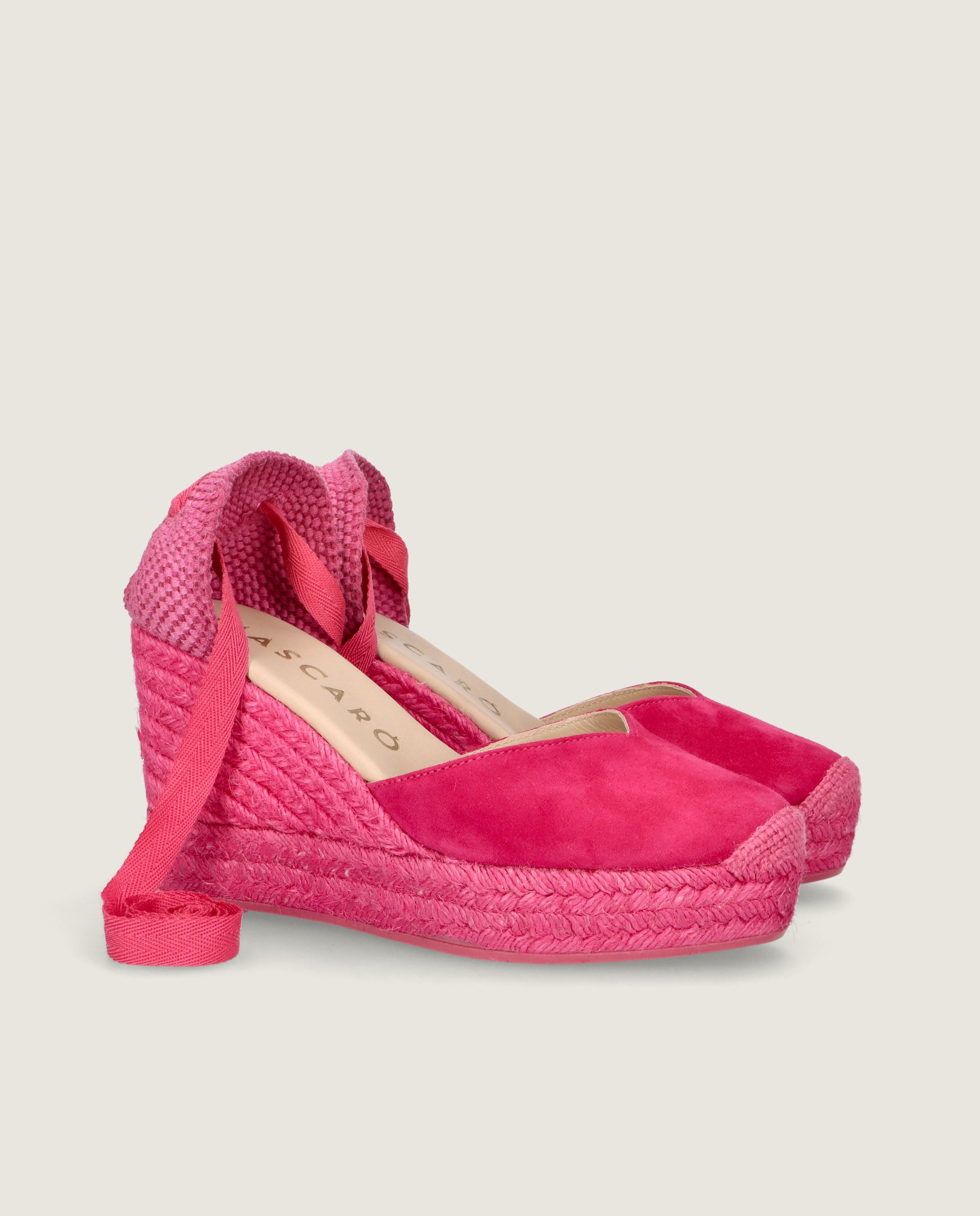 Espadrilles Esparto Dolly Rosa Wildleder