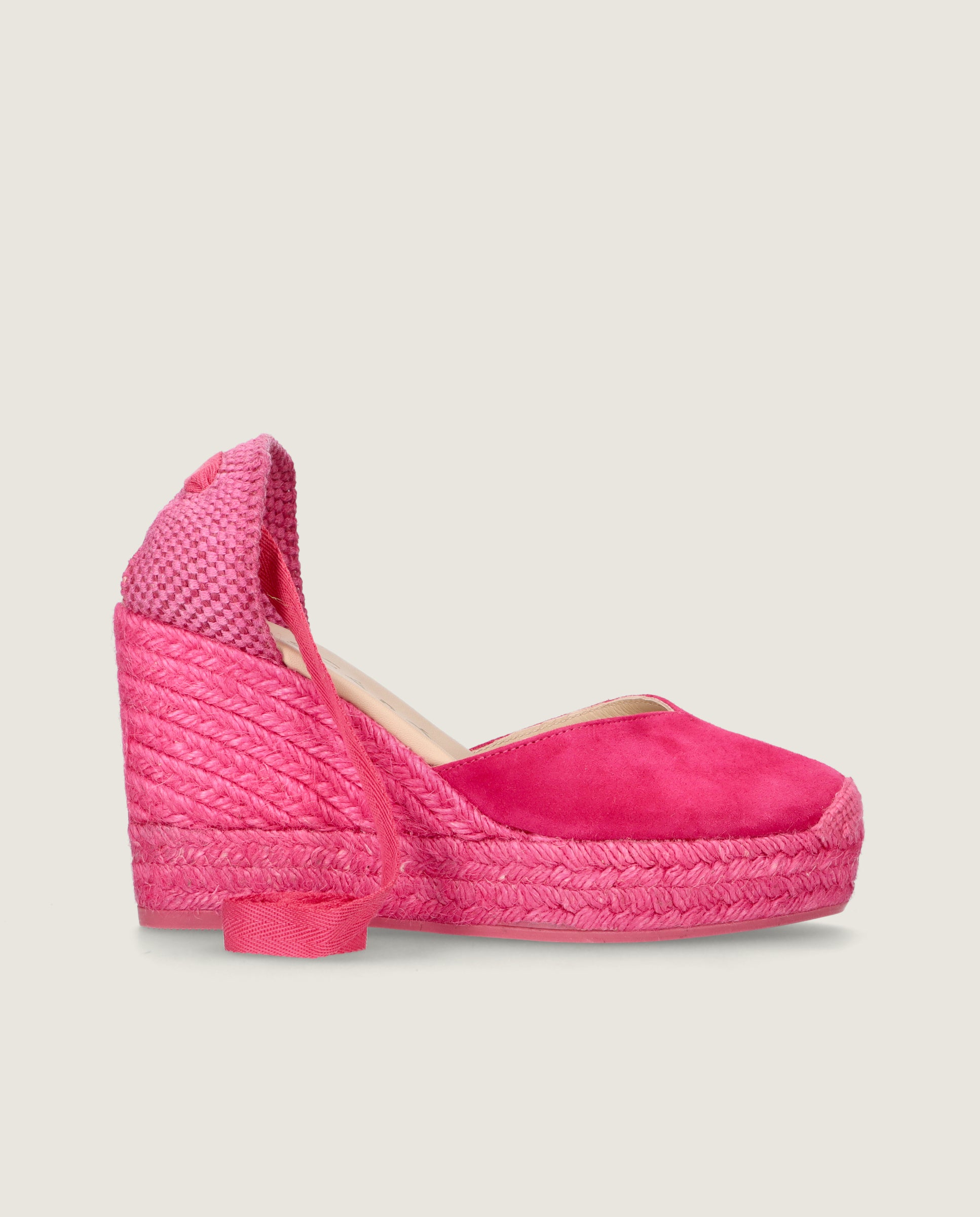 Espadrilles Esparto Dolly Rosa Wildleder