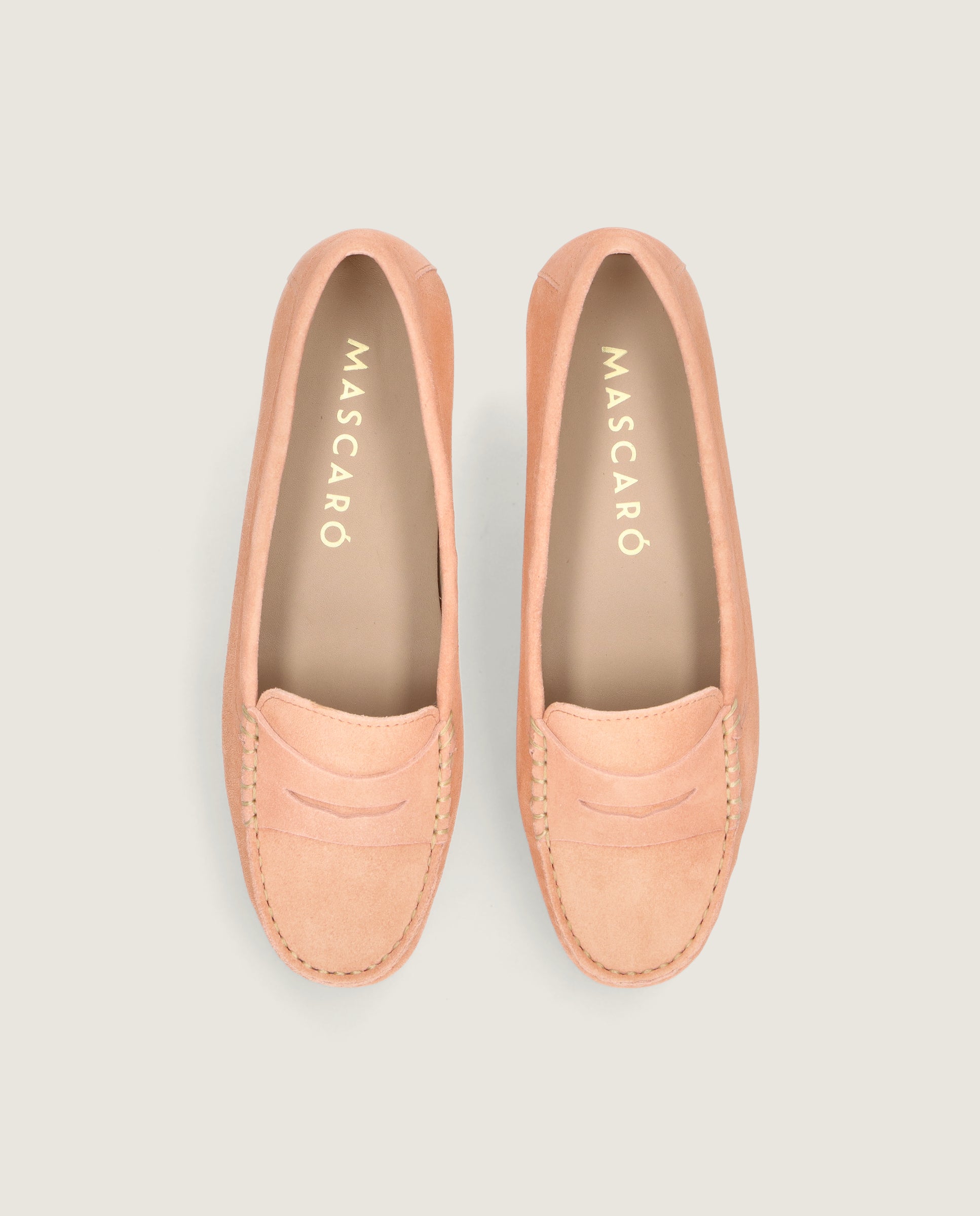 Vista alternativa de Mocasines Henrietta Naranjas Ante por Mascaro