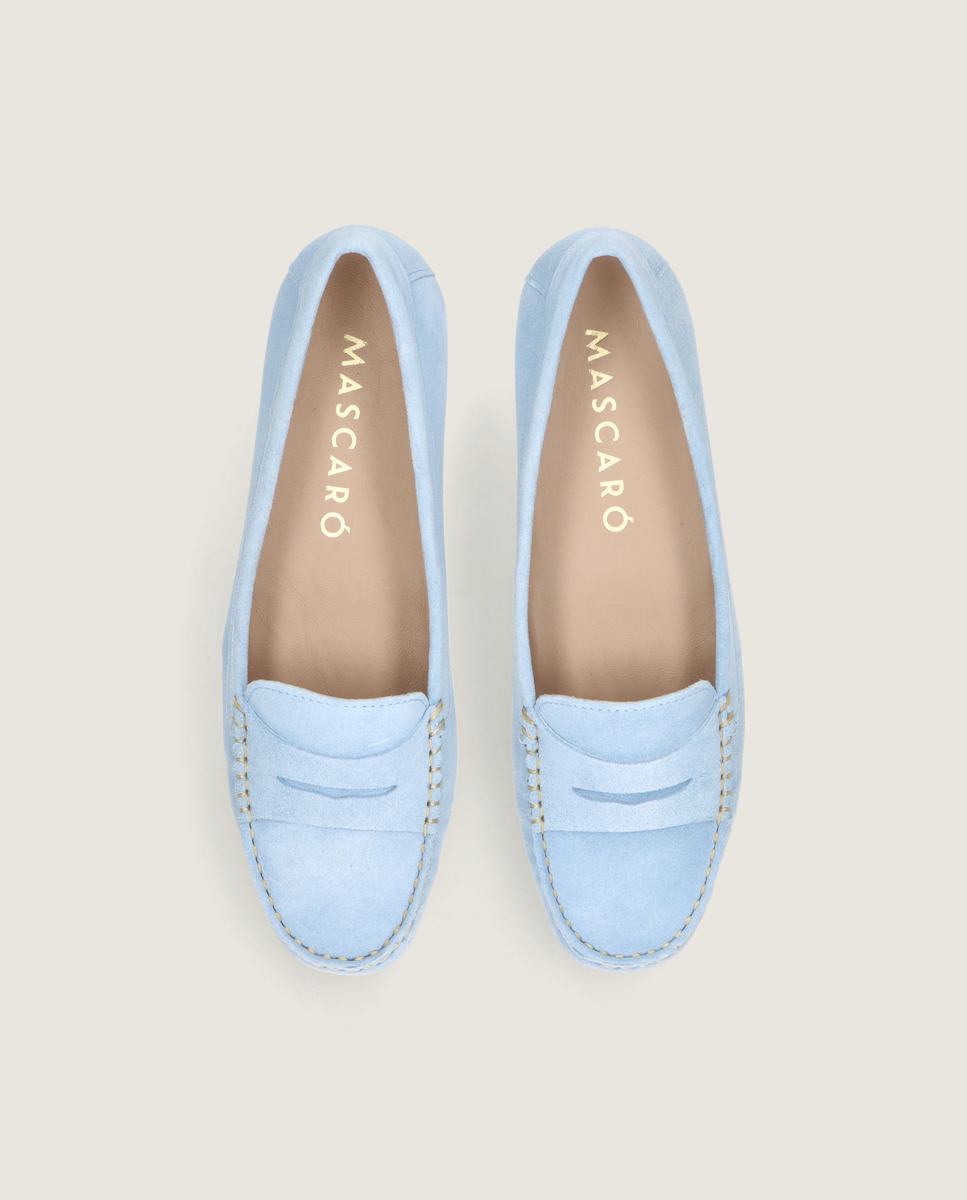 Vue alternative de Mocasines Henrietta Azules Ante par Mascaro