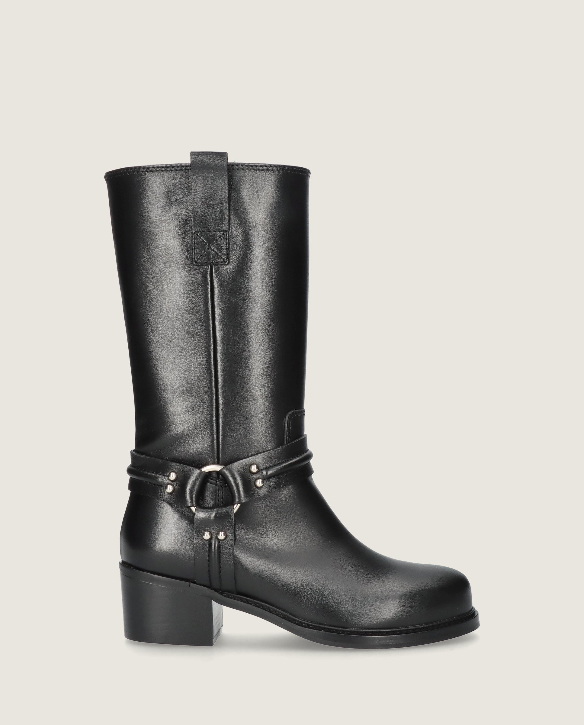 Botas de couro preto Chabela