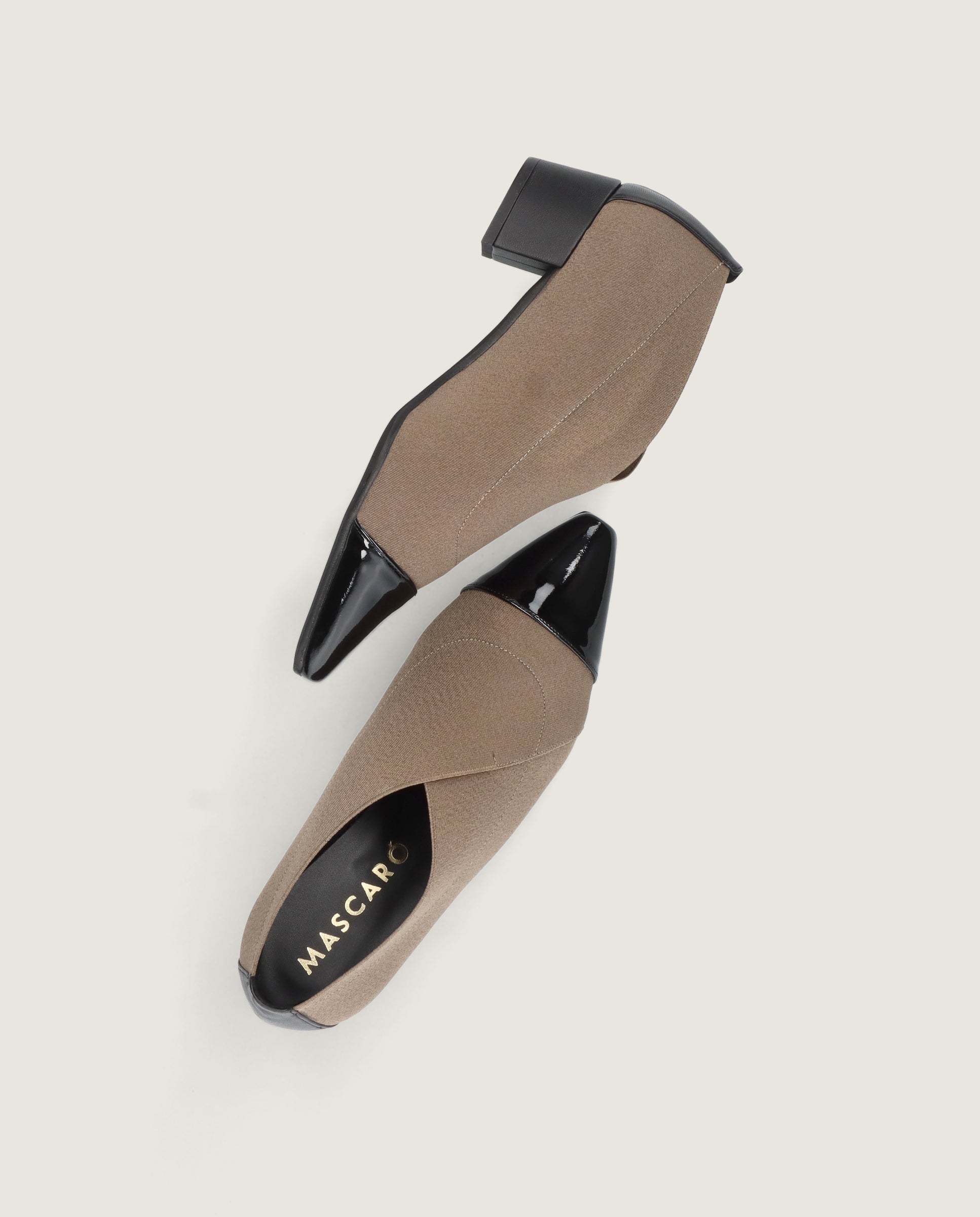 Gewebte Greta Stiefeletten in Schwarz