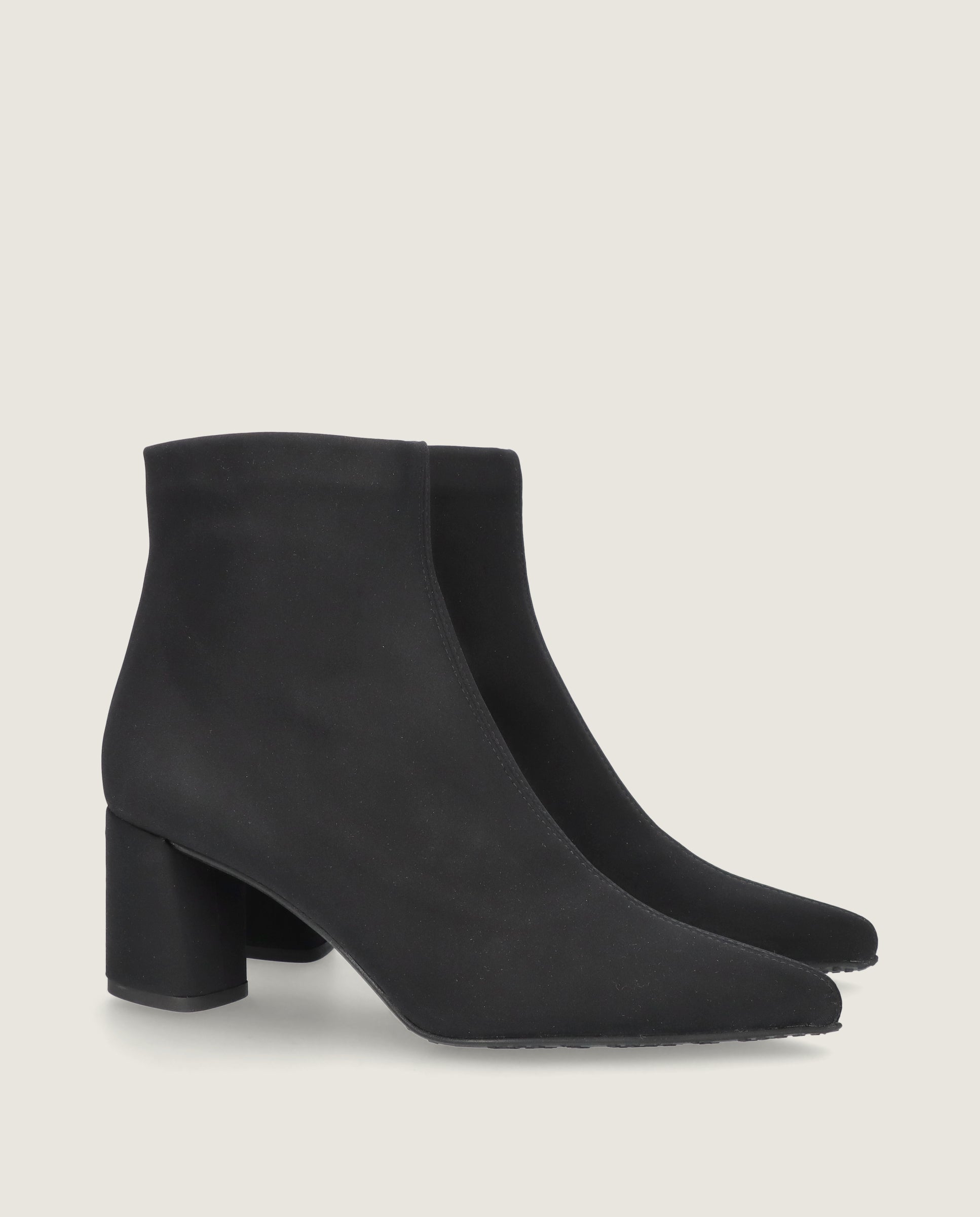 Image of Phoebe Black Woven Ankle Boots by Mascaro