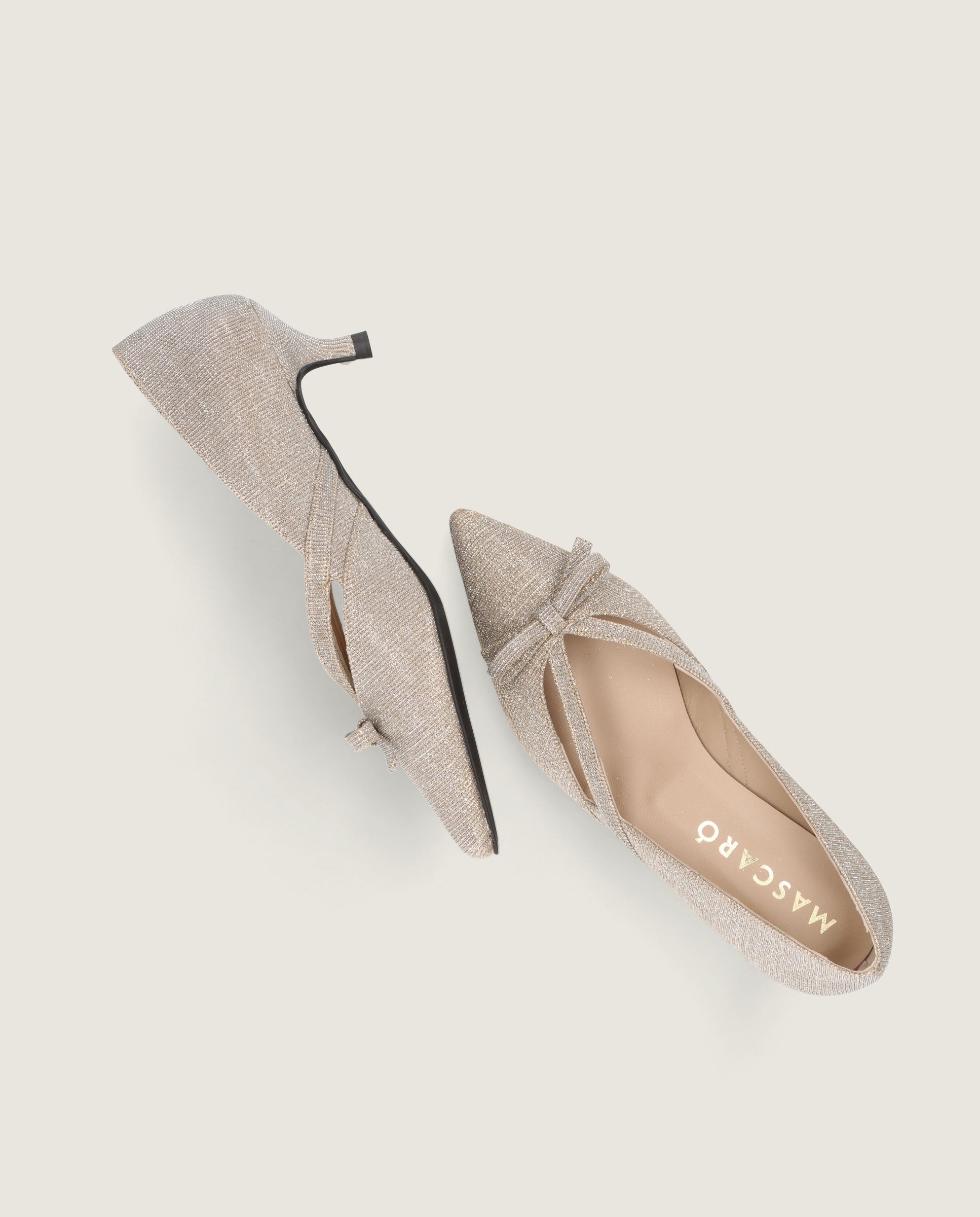 Salon Harriet Plateados Tejidos metalizados