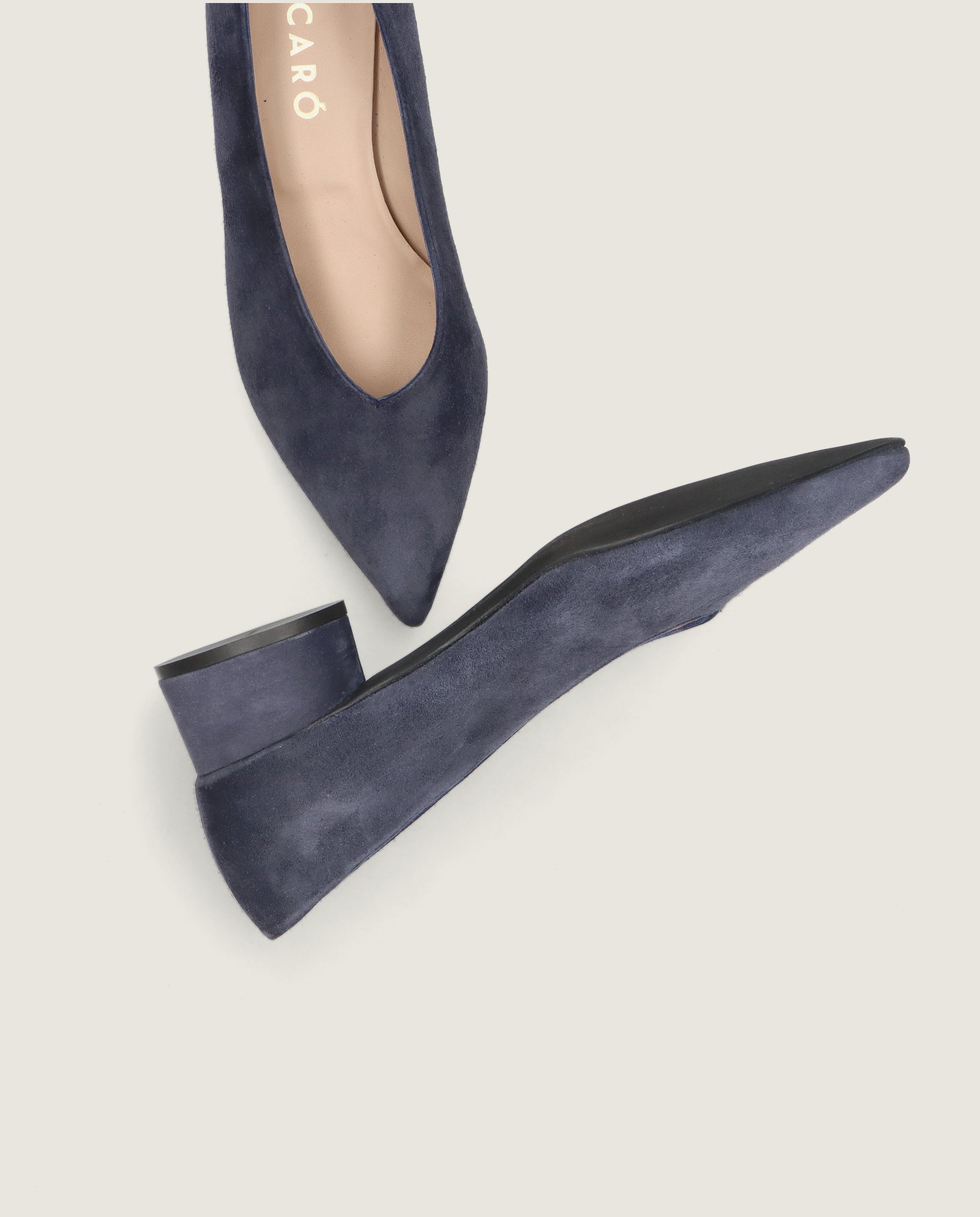 Salon Holly Blaues Wildleder