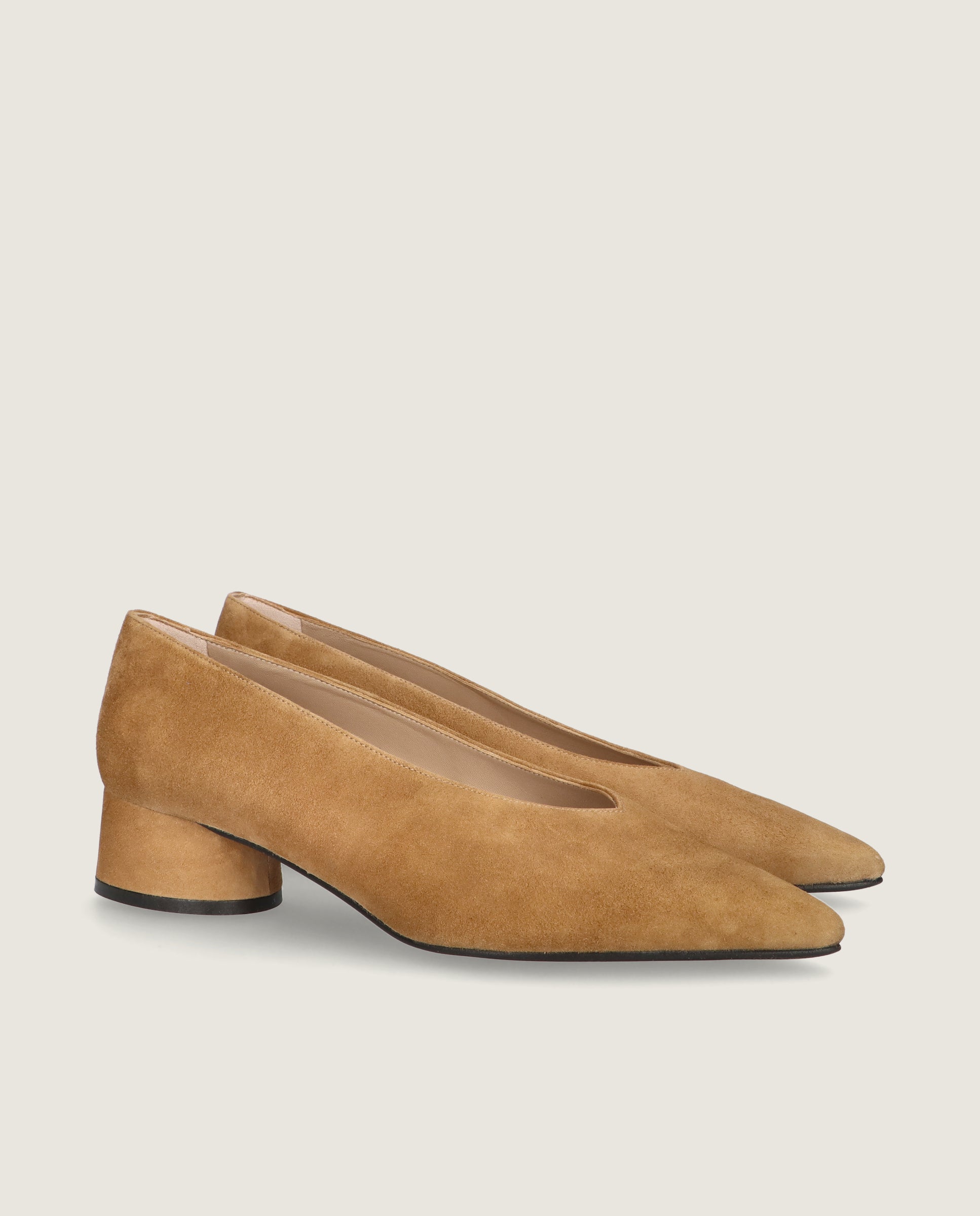 Image of Holly Brown Suede Pumps by Mascaro