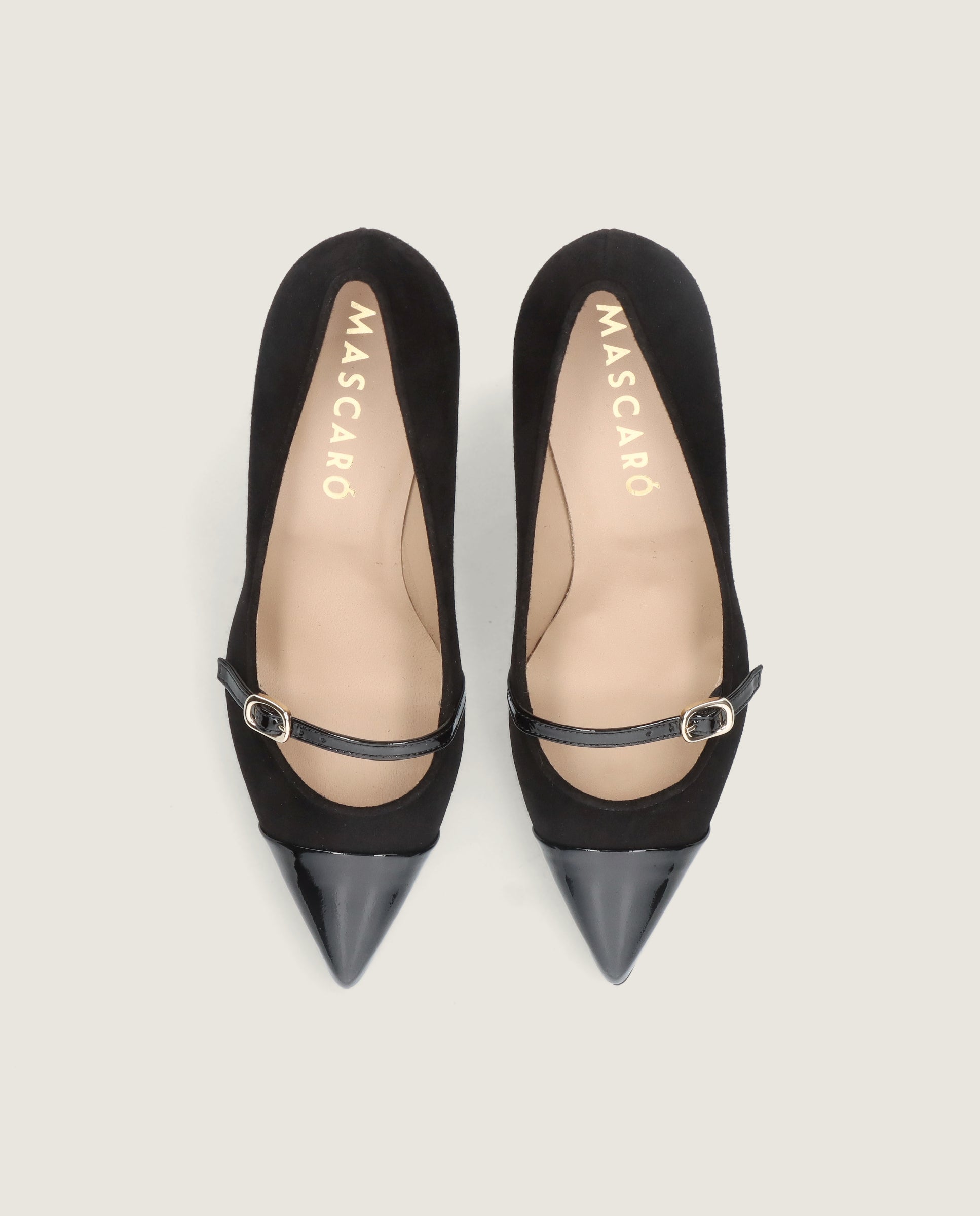Alternative view of Renata Black Leather Pumps by Mascaro