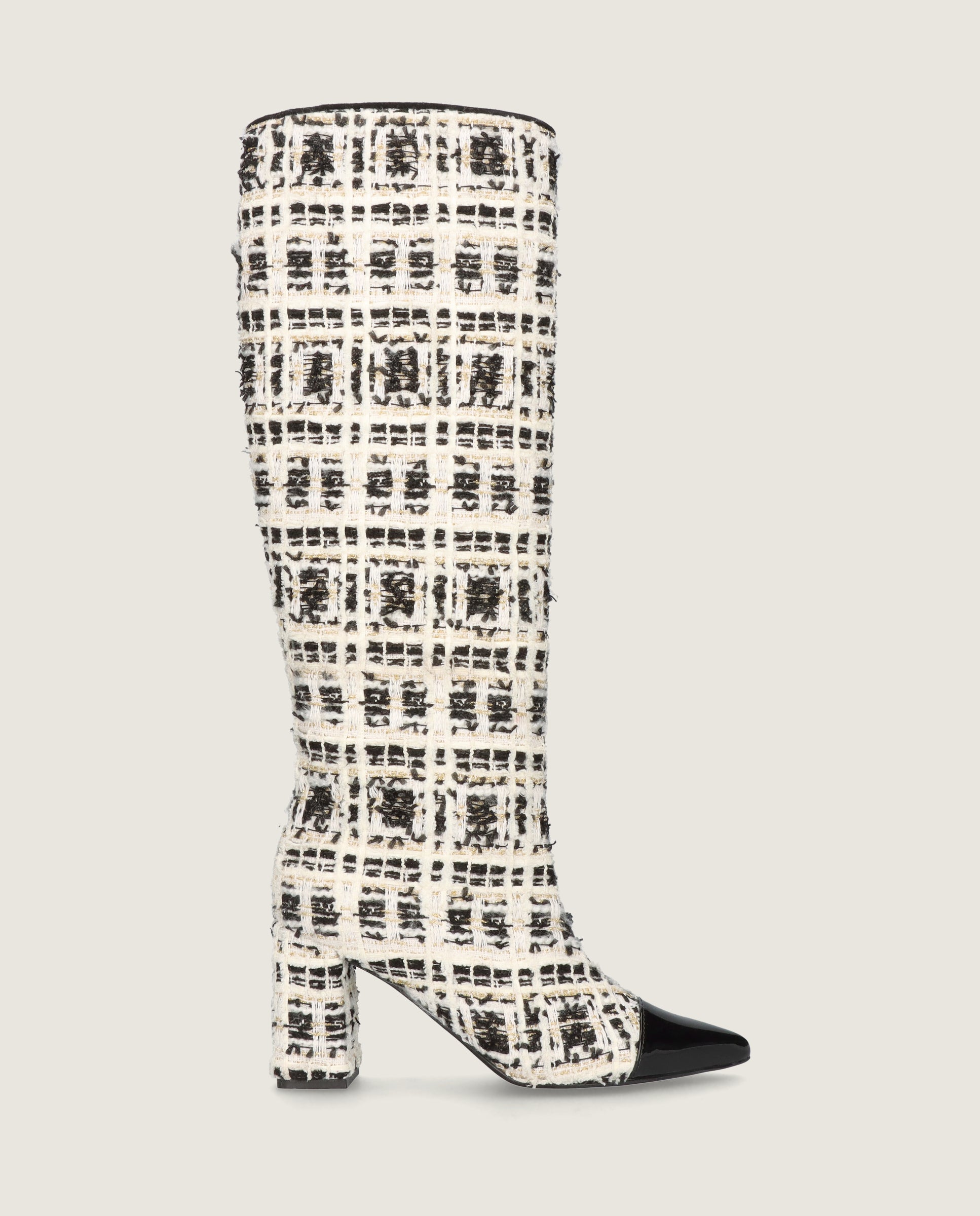 Renata Black Woven Boots
