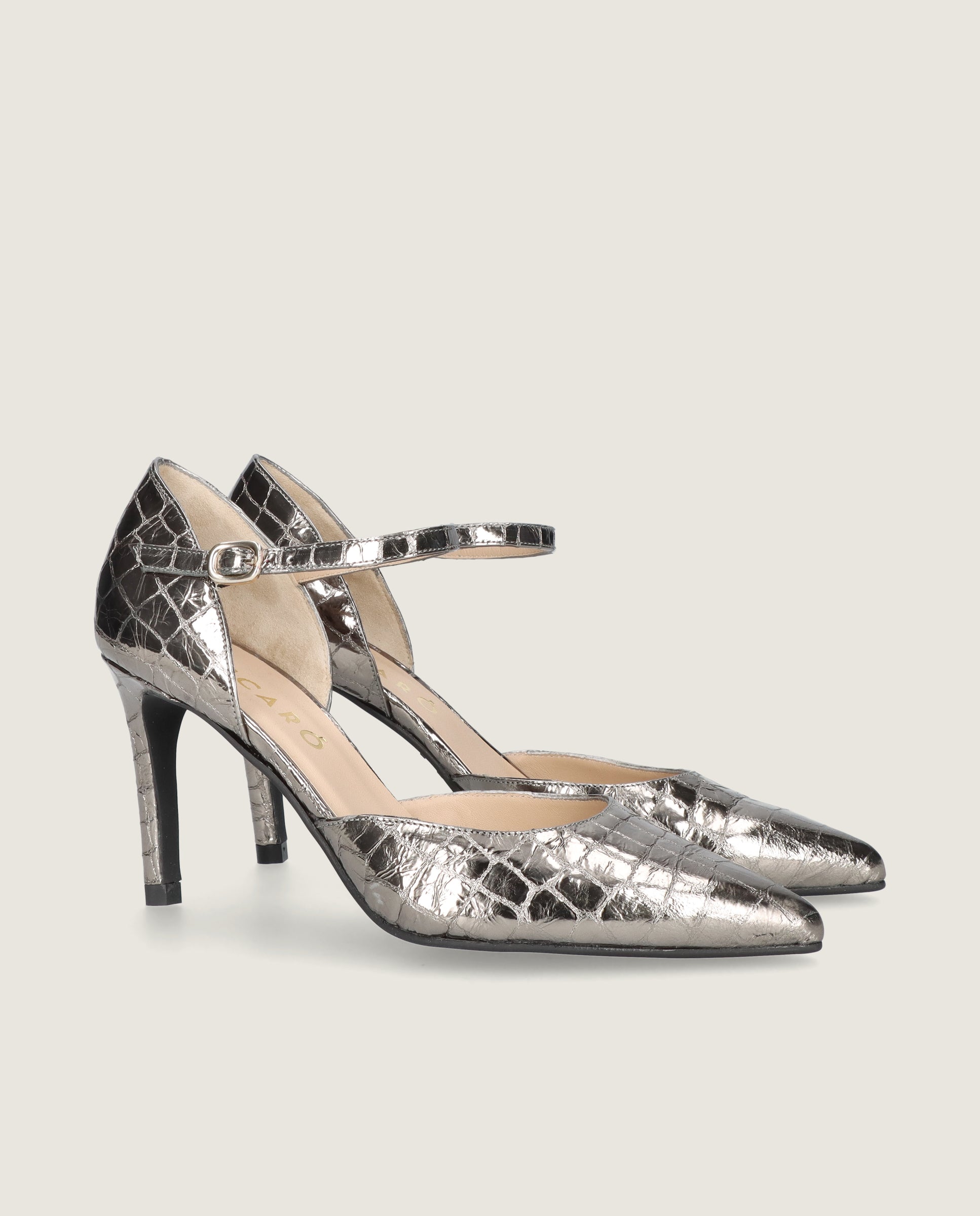 Renata Salon Silver Metallic Leathers