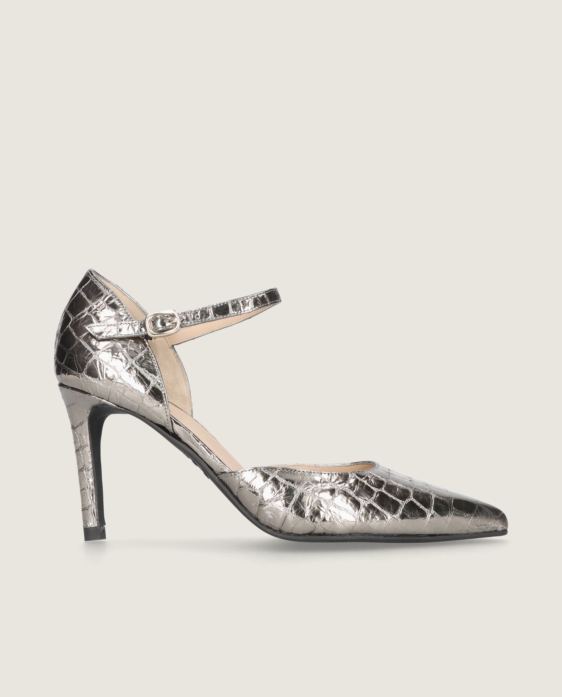 Renata Salon Silver Metallic Leathers