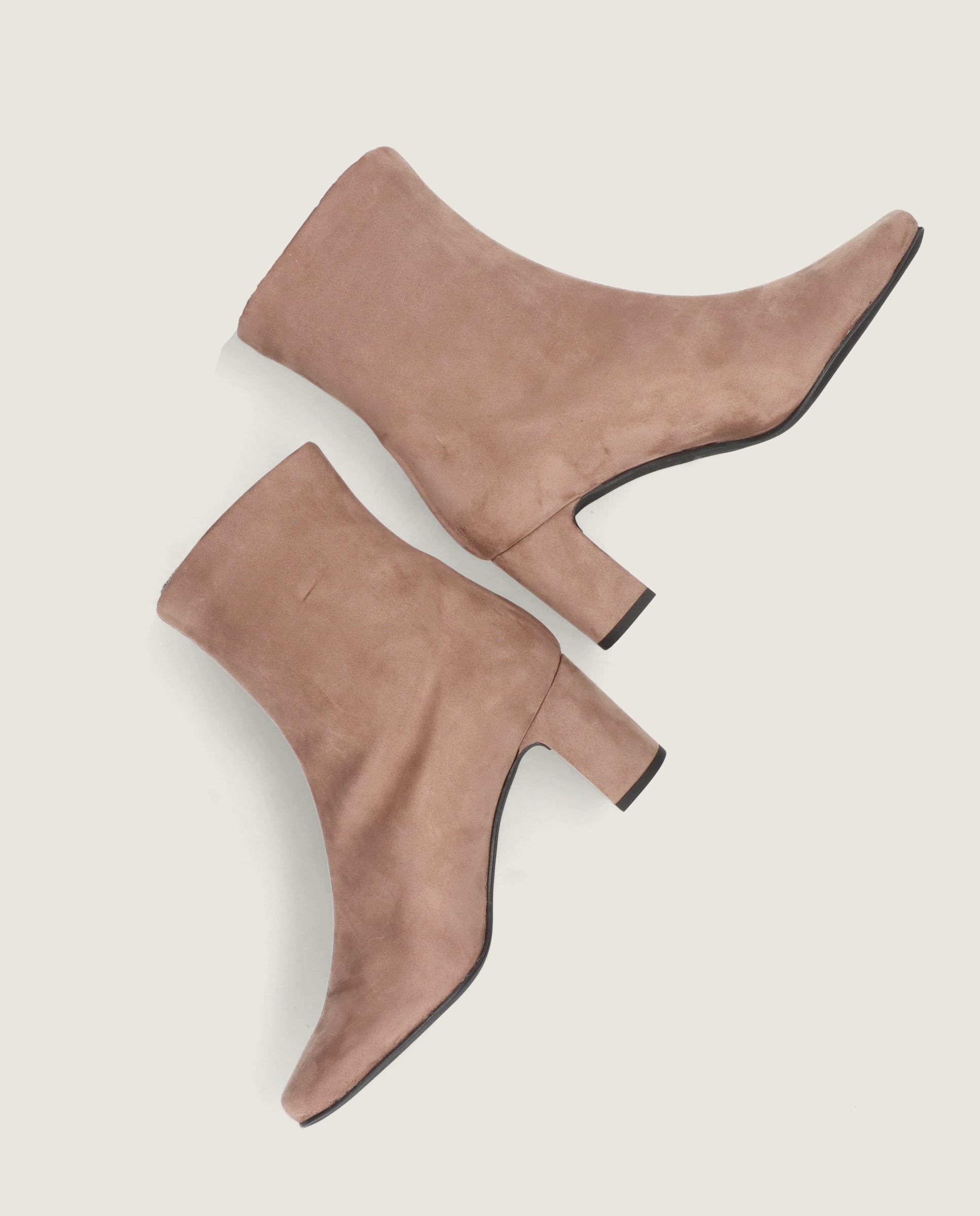 Freja Beige Woven Ankle Boots