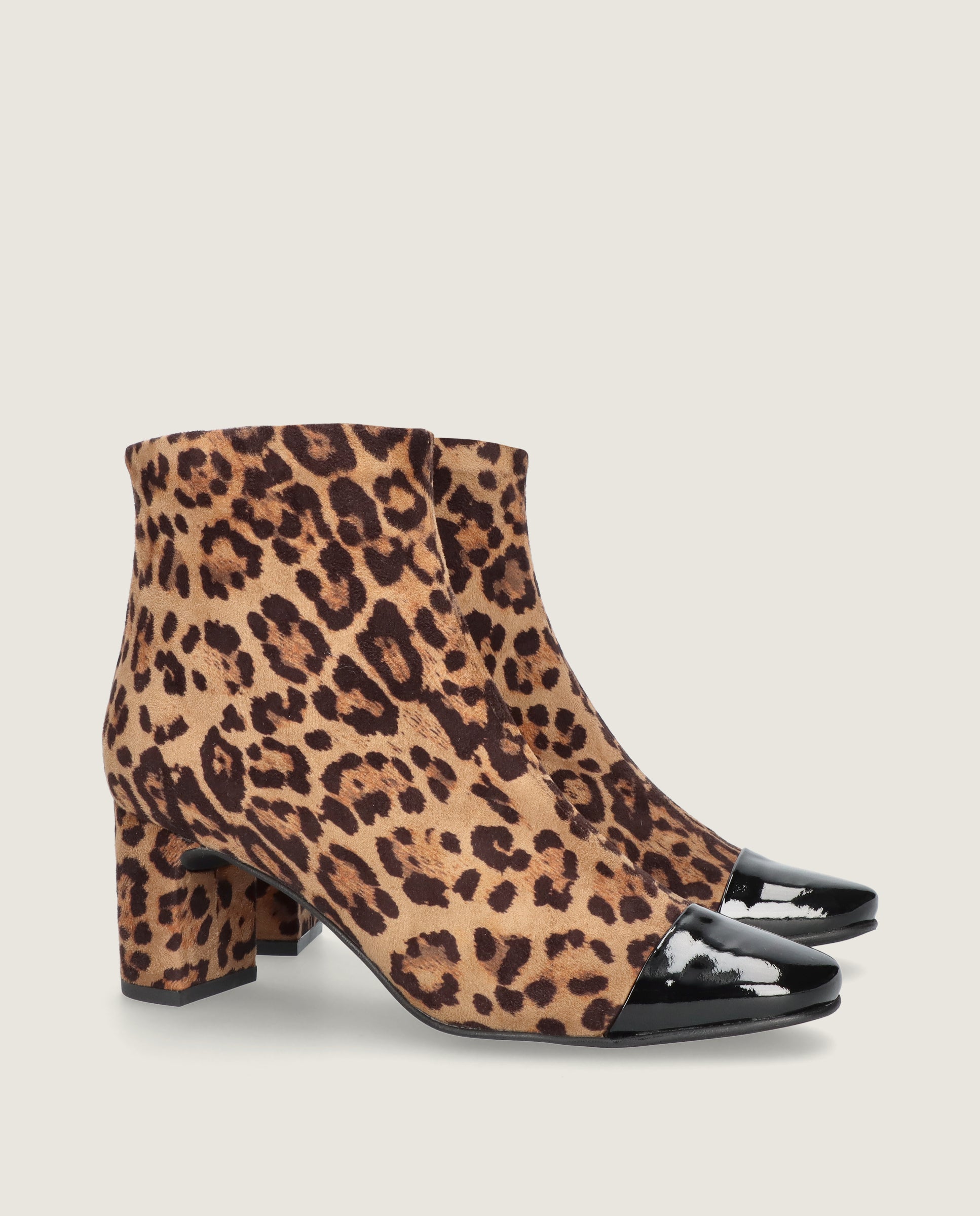 Image of Freja Beige Woven Ankle Boots by Mascaro