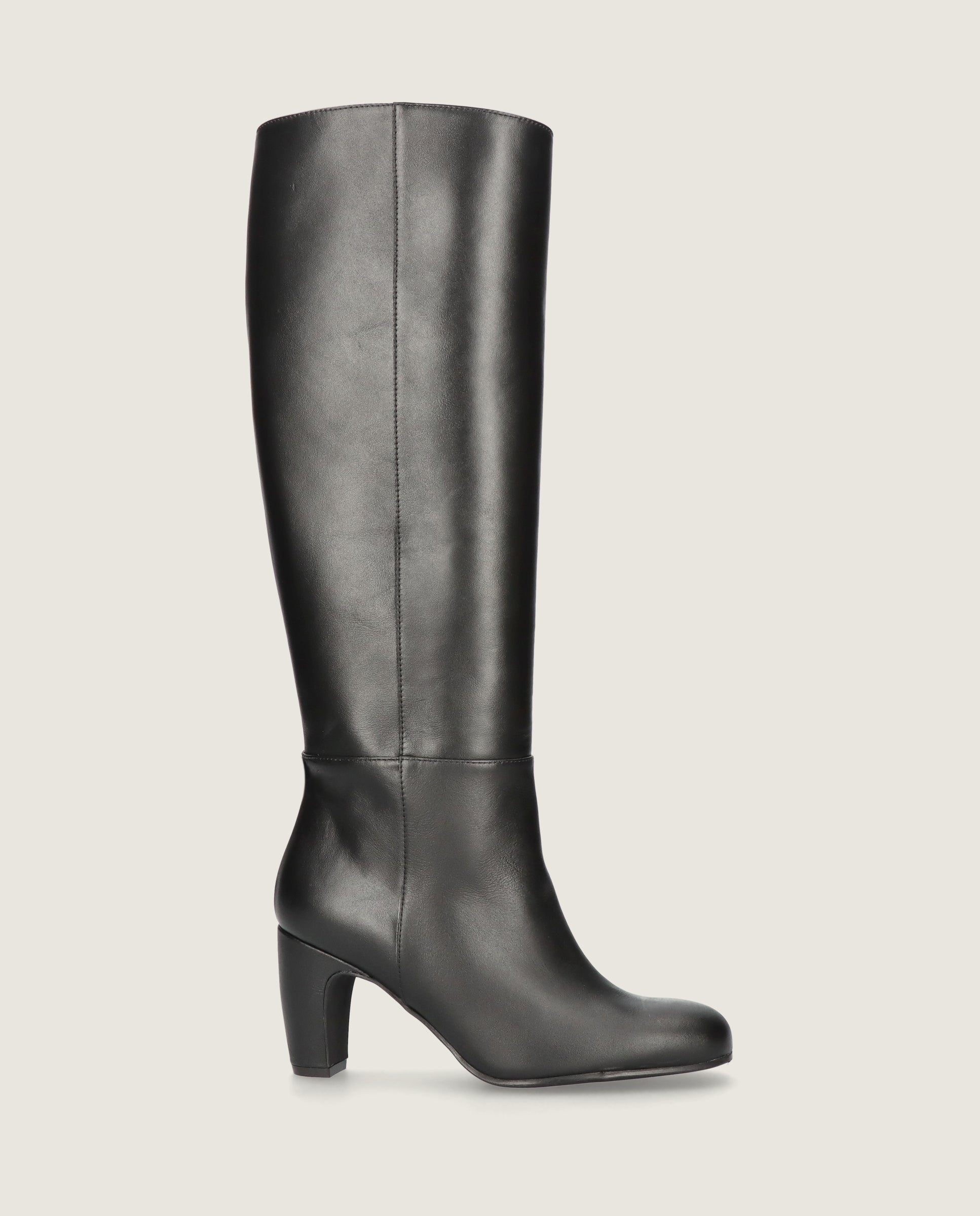 Emily Black Leather Boots