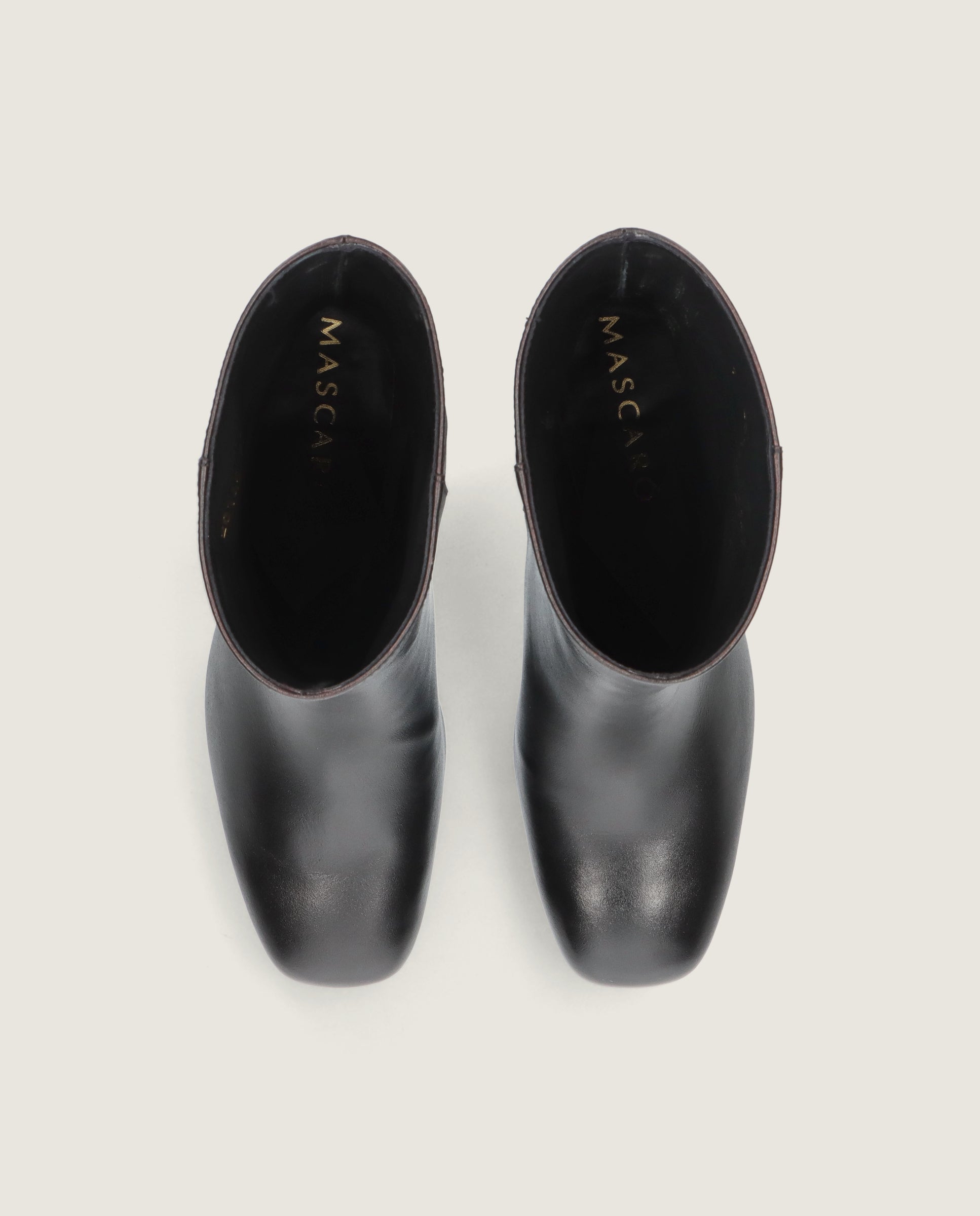 Alternative view of Emily Black Leather Ankle Boots by Mascaro