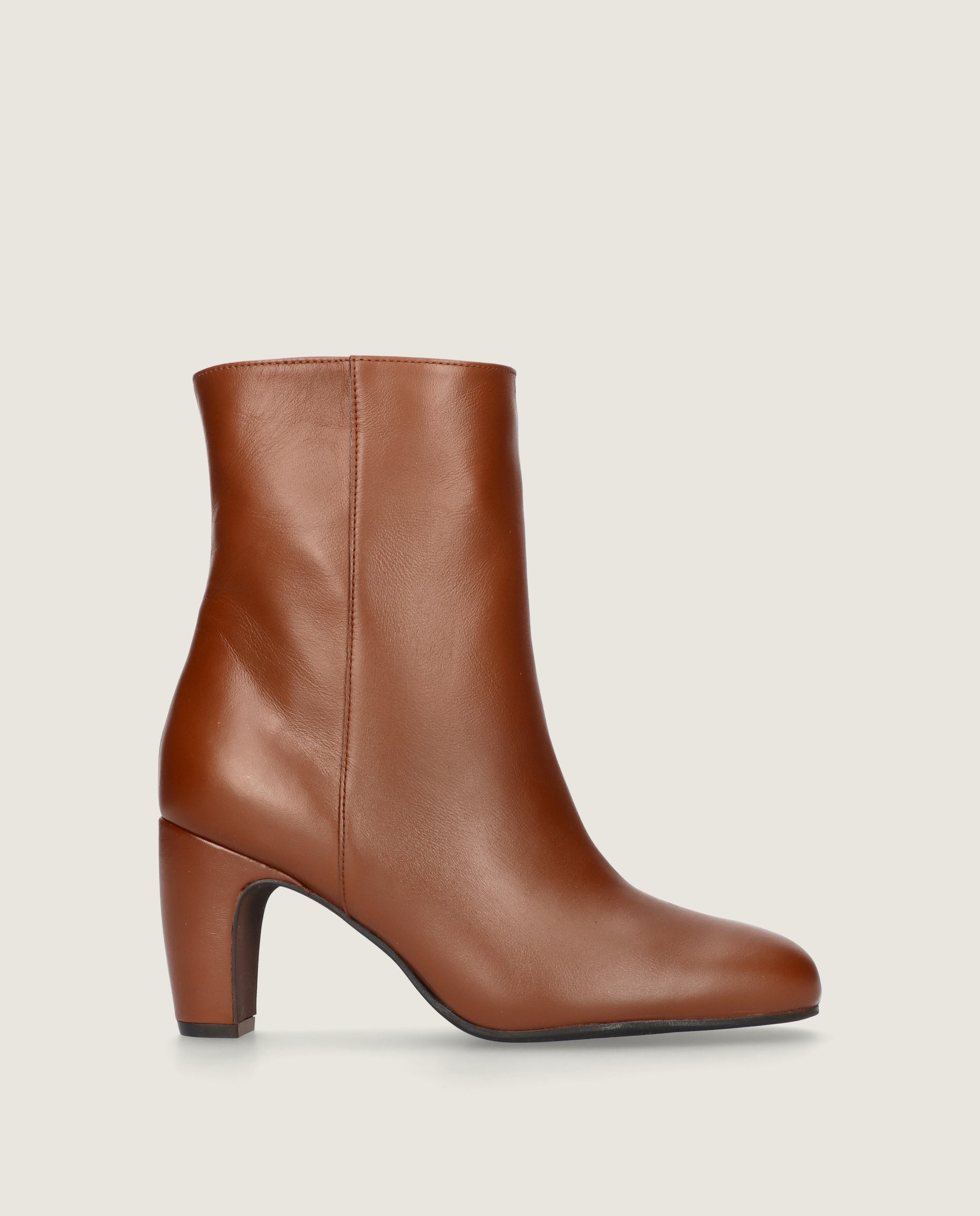 Emily Brown Leather Ankle Boots