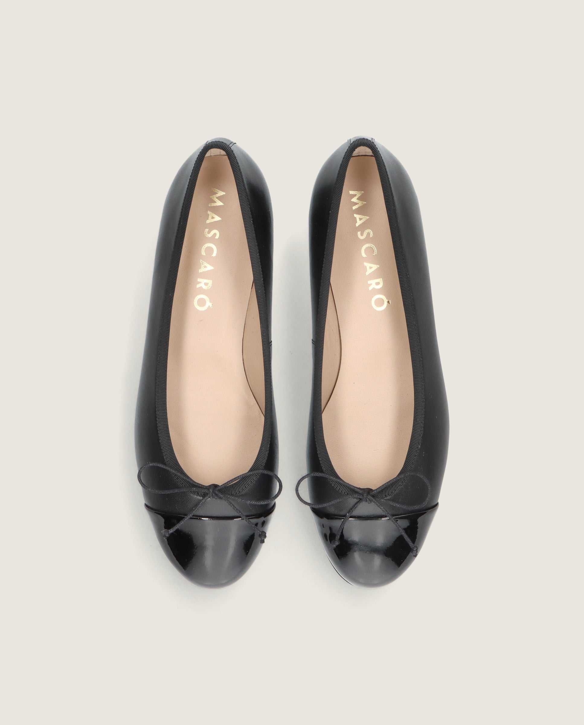 Vue alternative de Ballerines en cuir noir Audrey par Mascaro