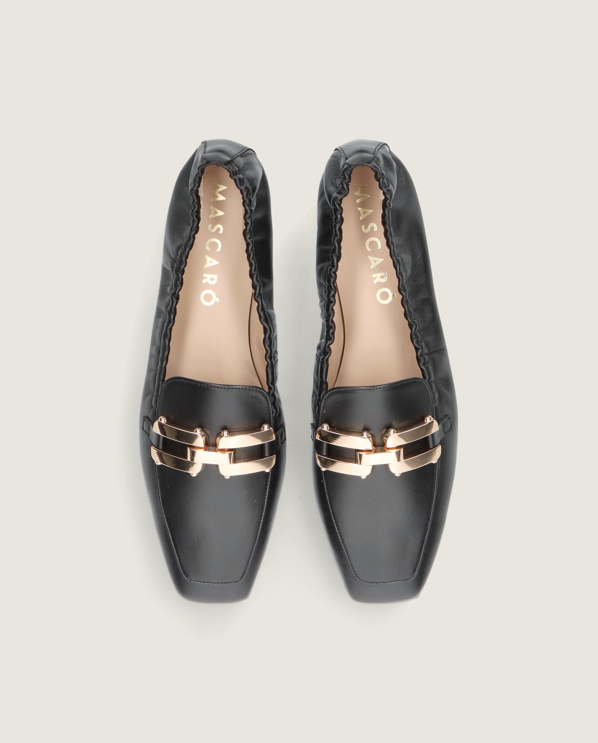 Vista alternativa de Loafers Camille Negros Piel por Mascaro