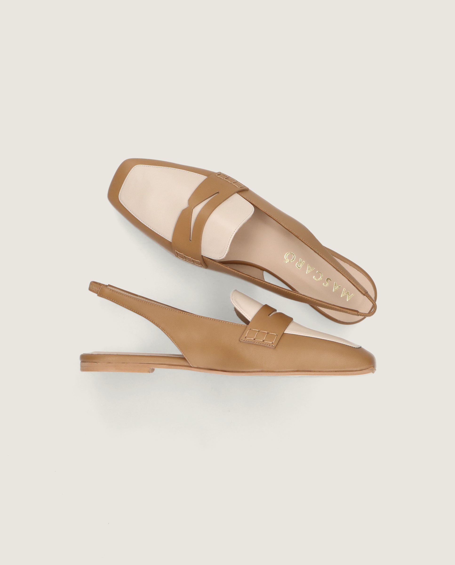 Loafers Camille Marrones Piel